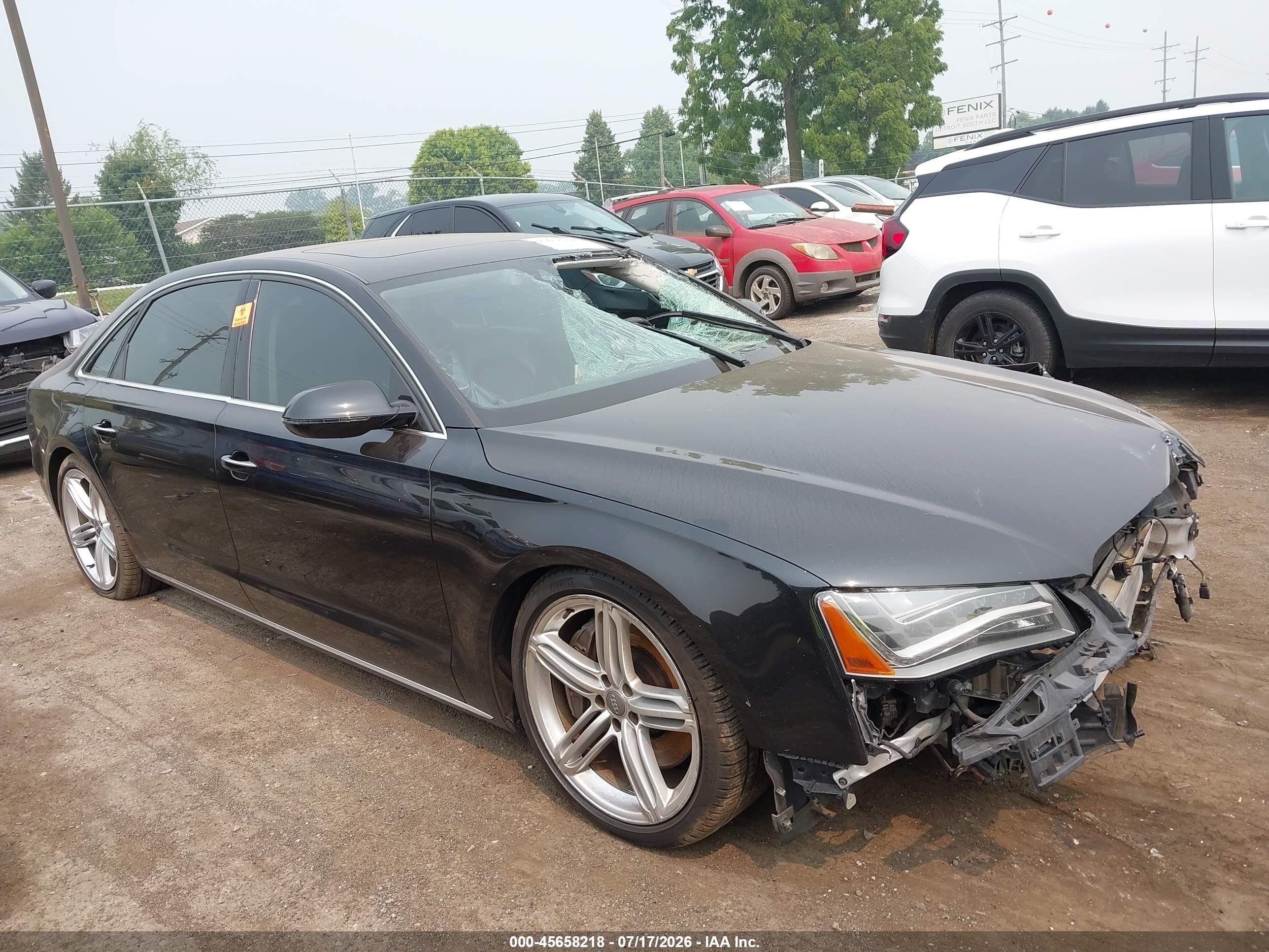 2013 Audi A8 L 4.0t Black vin: WAUR2AFD3DN008679
