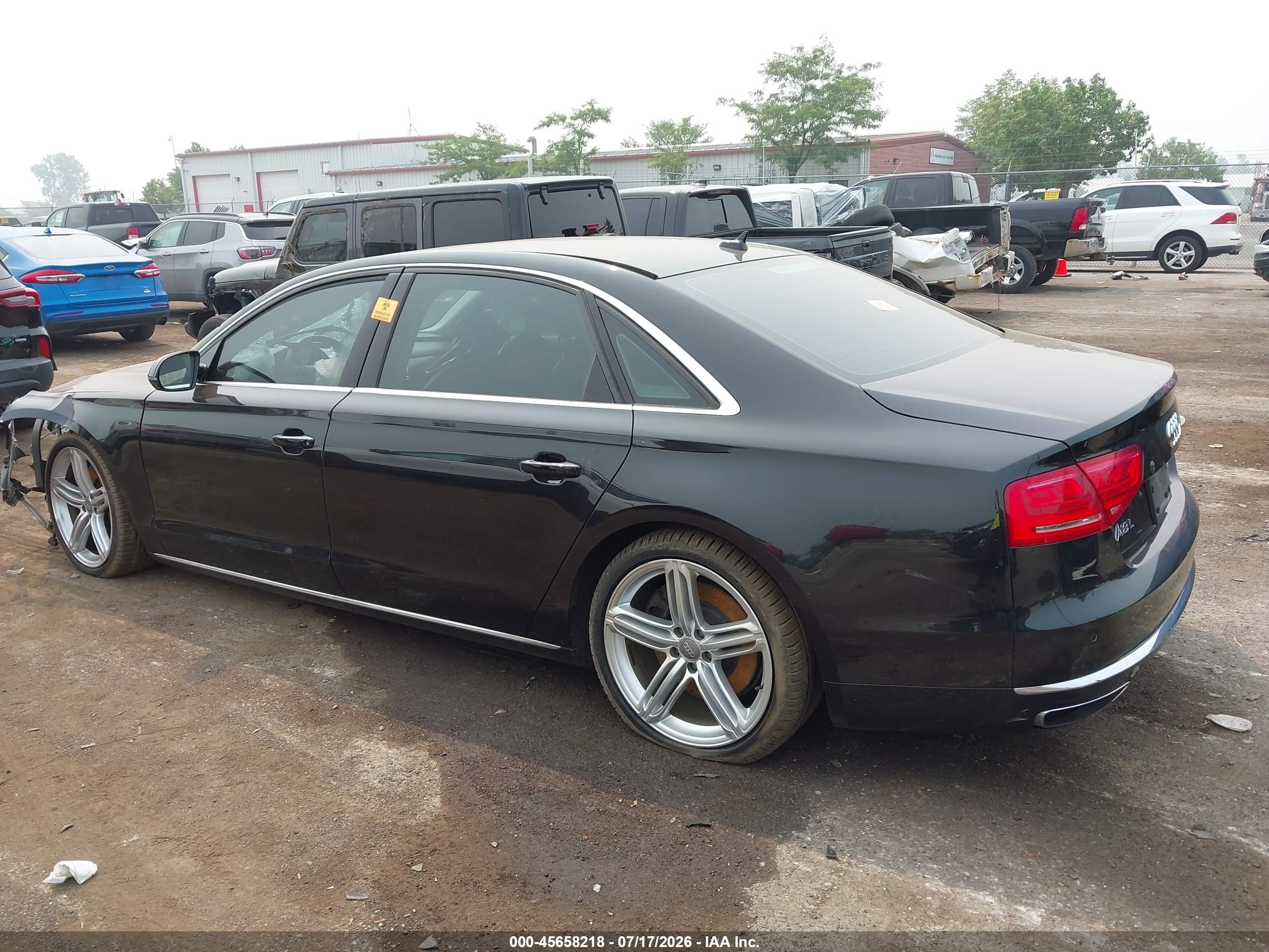 2013 Audi A8 L 4.0t Black vin: WAUR2AFD3DN008679