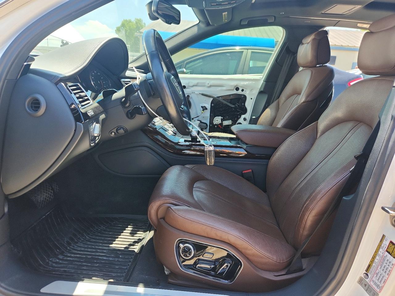 2013 Audi A8 L Quattro White vin: WAUR2AFD4DN014698