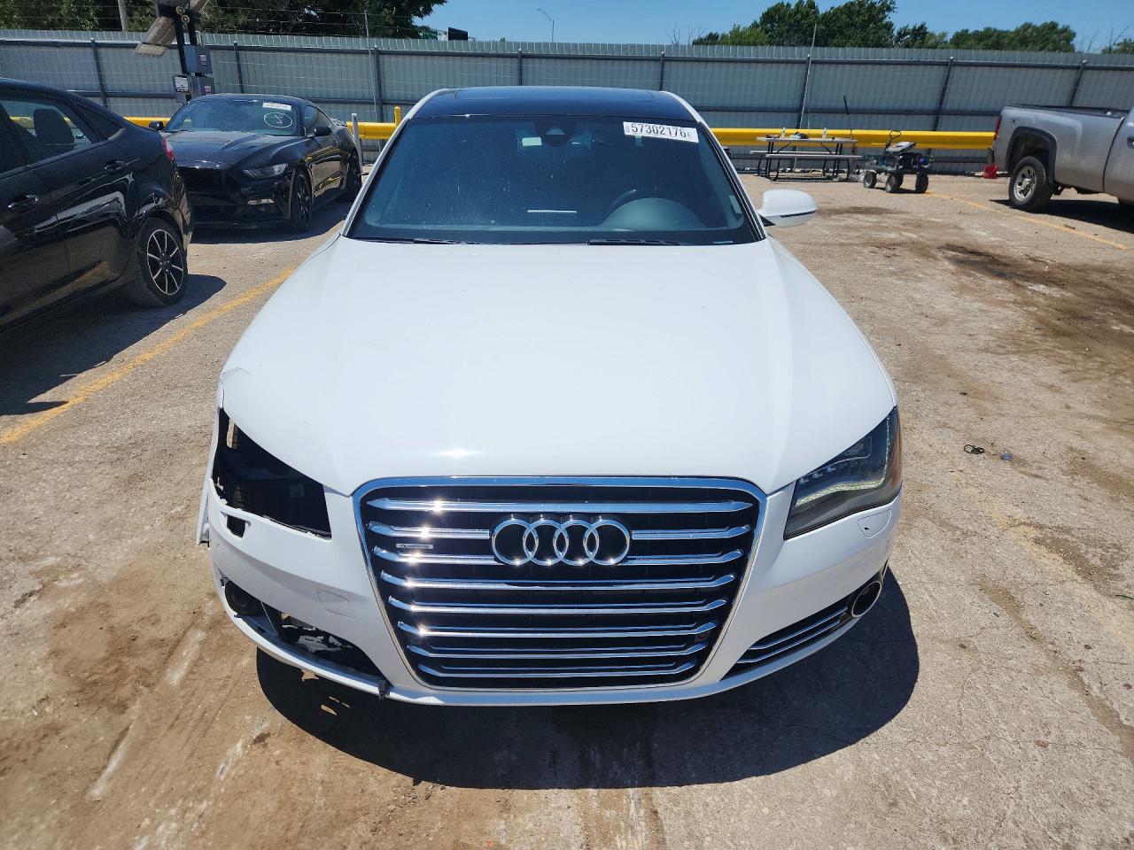 2013 Audi A8 L Quattro White vin: WAUR2AFD4DN014698