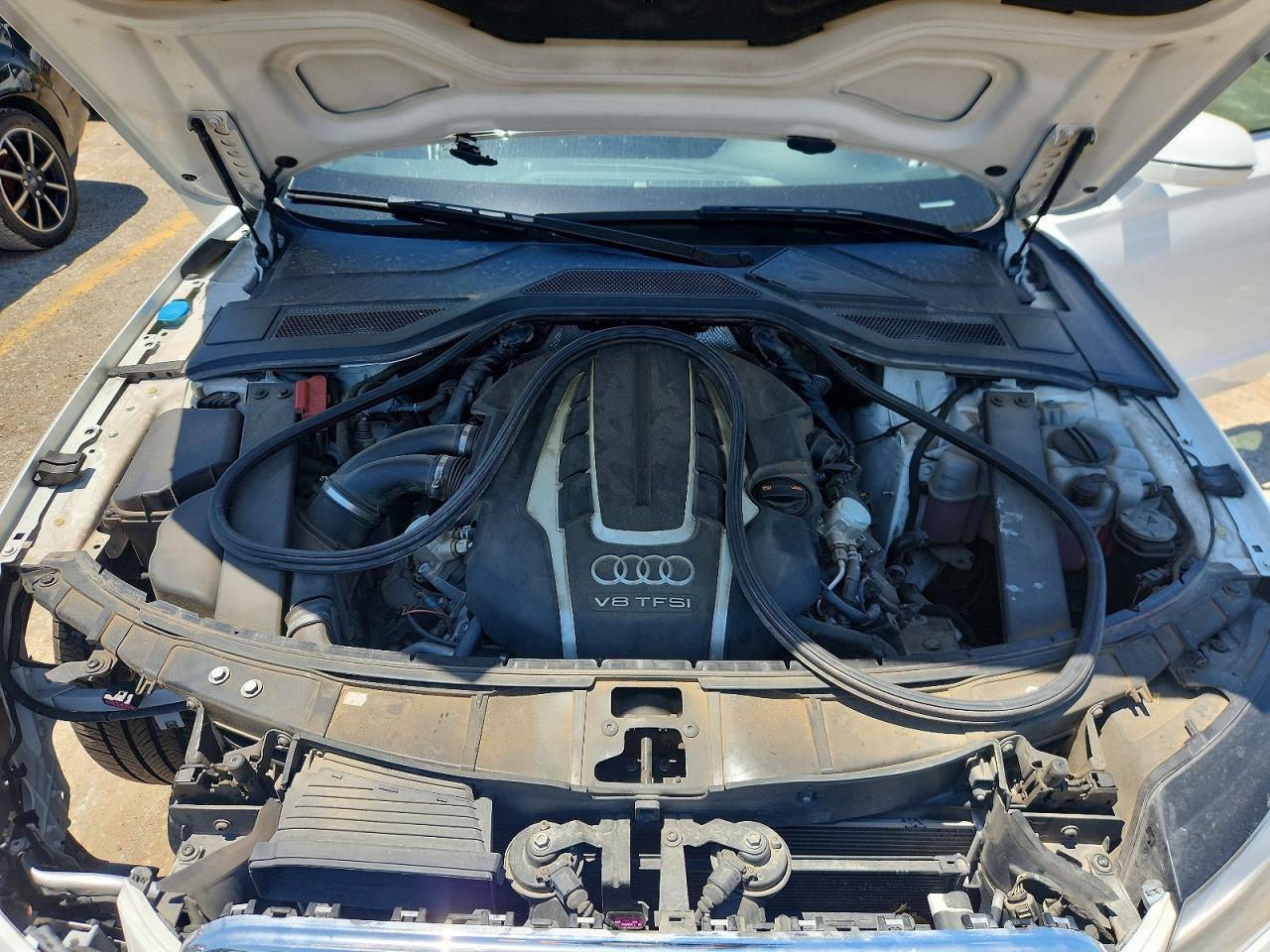 2013 Audi A8 L Quattro White vin: WAUR2AFD4DN014698
