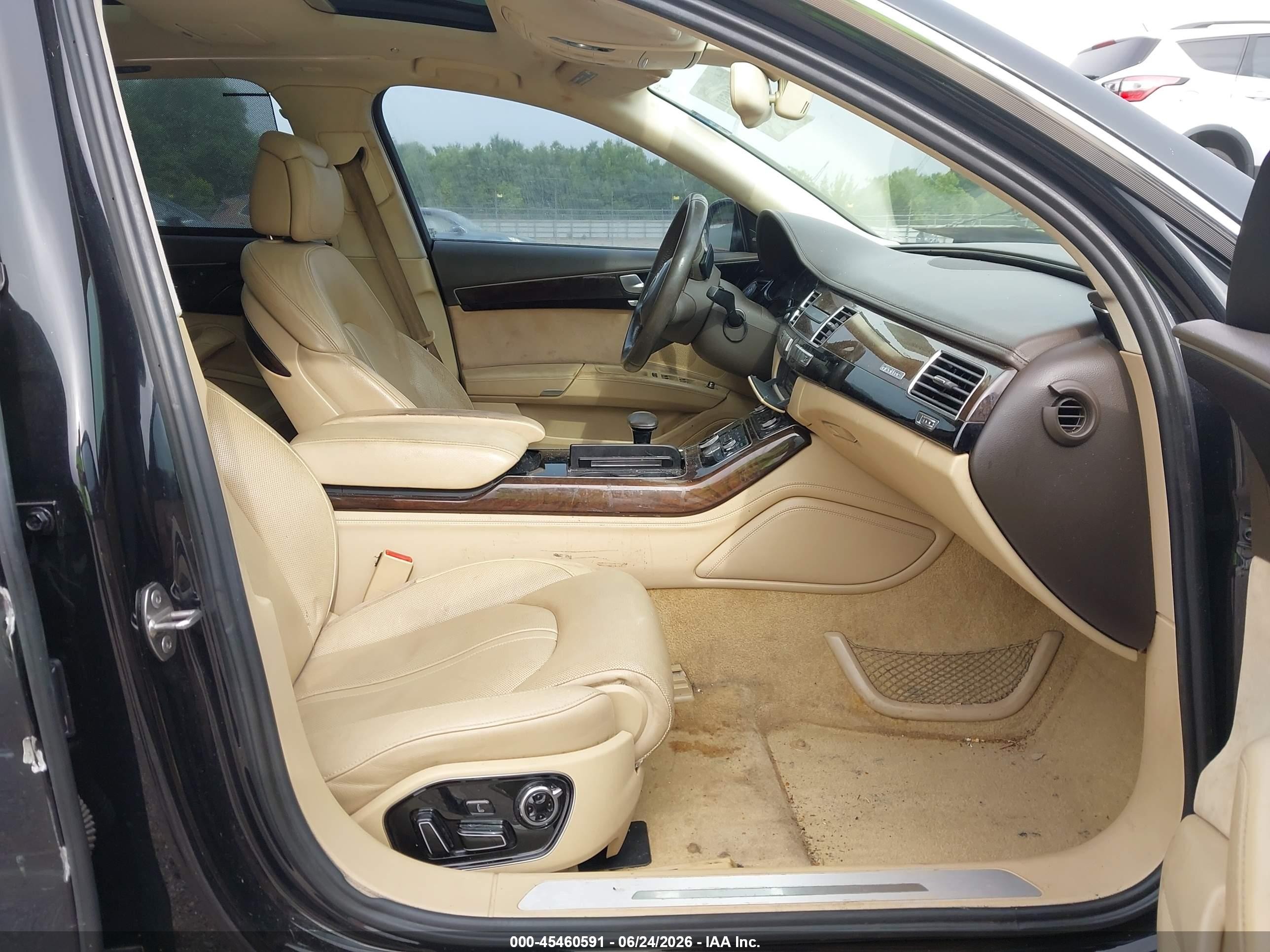 2013 Audi A8 L 4.0t Black vin: WAUR2AFD6DN019207