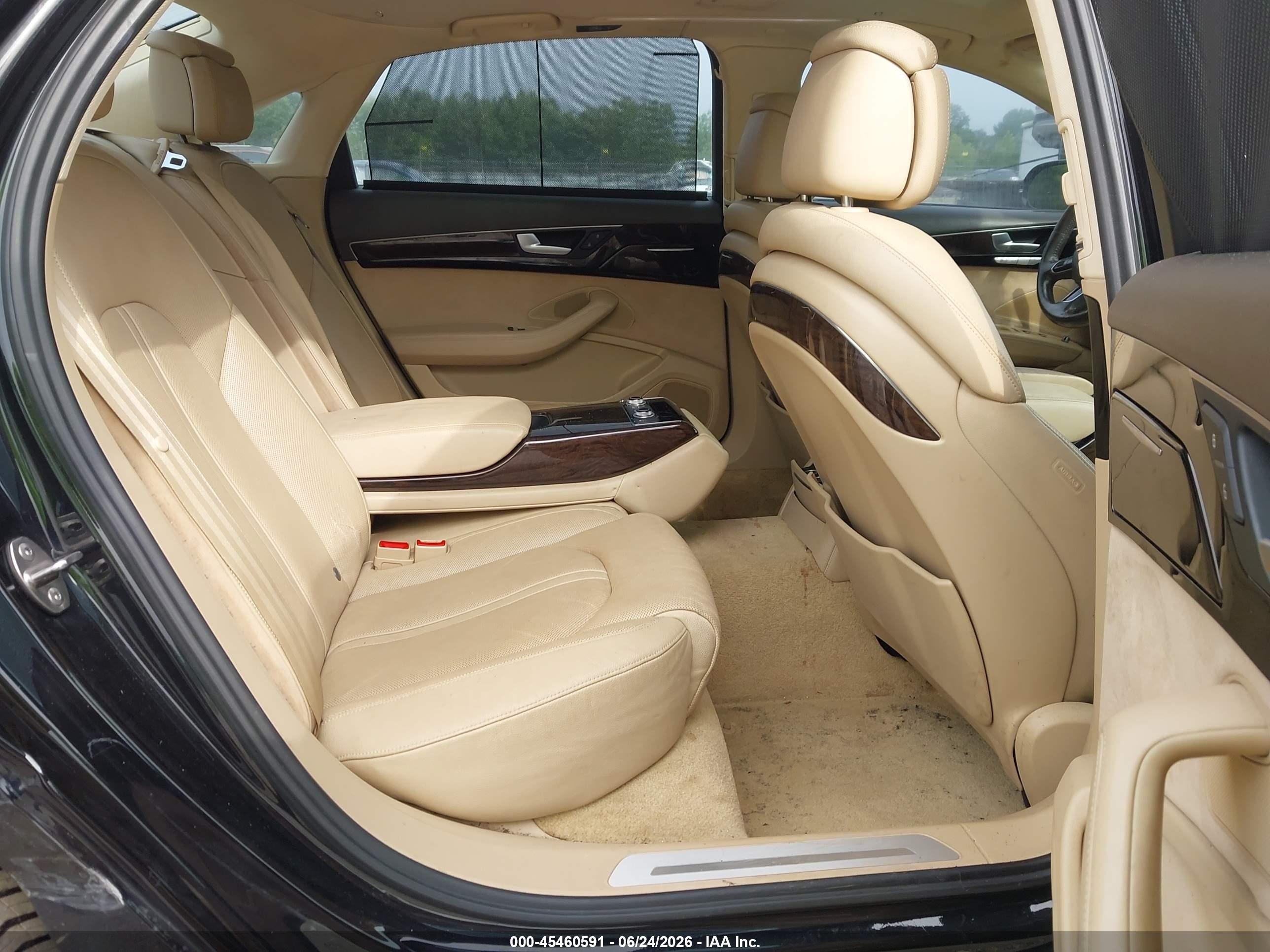 2013 Audi A8 L 4.0t Black vin: WAUR2AFD6DN019207