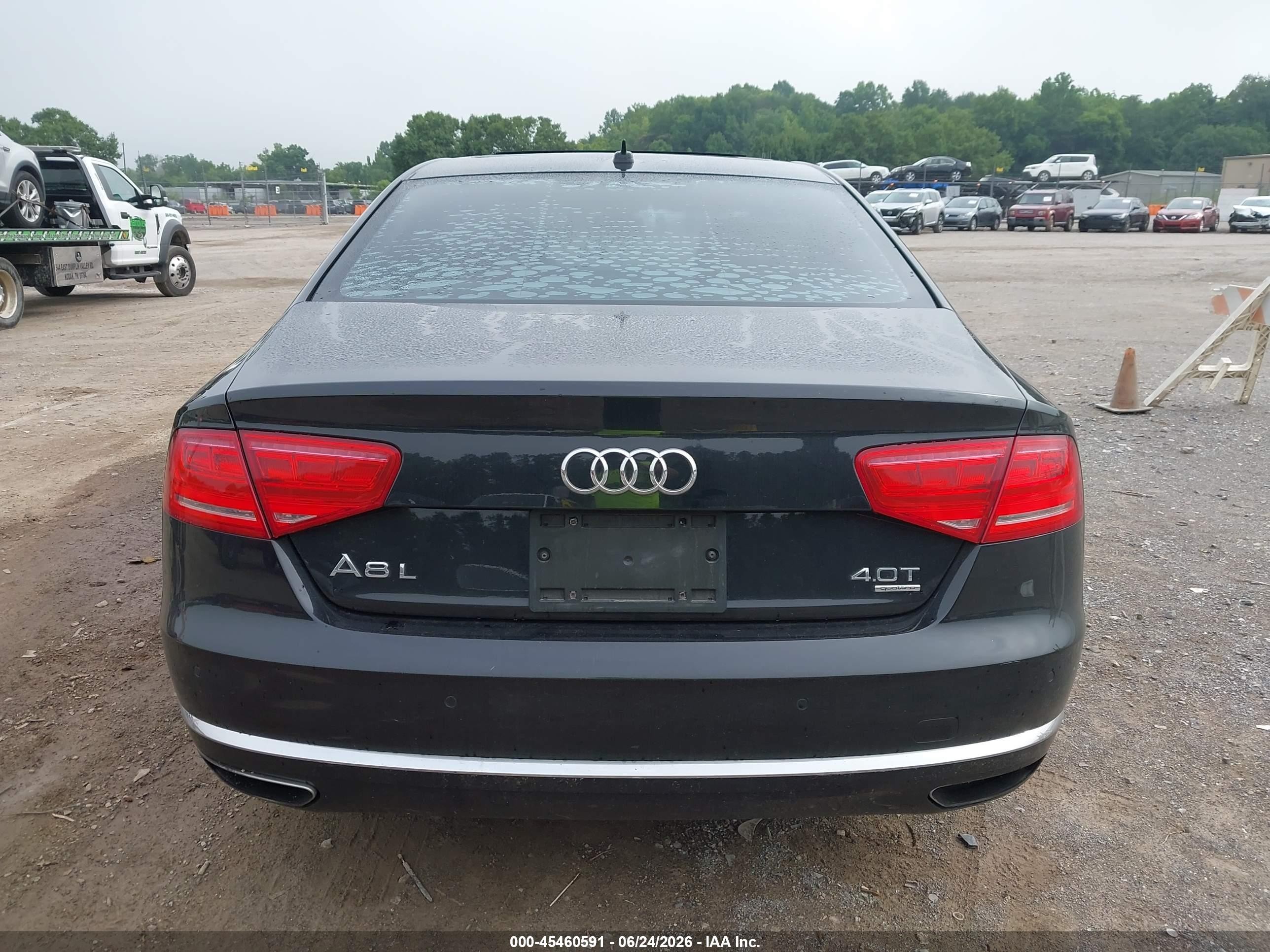 2013 Audi A8 L 4.0t Black vin: WAUR2AFD6DN019207