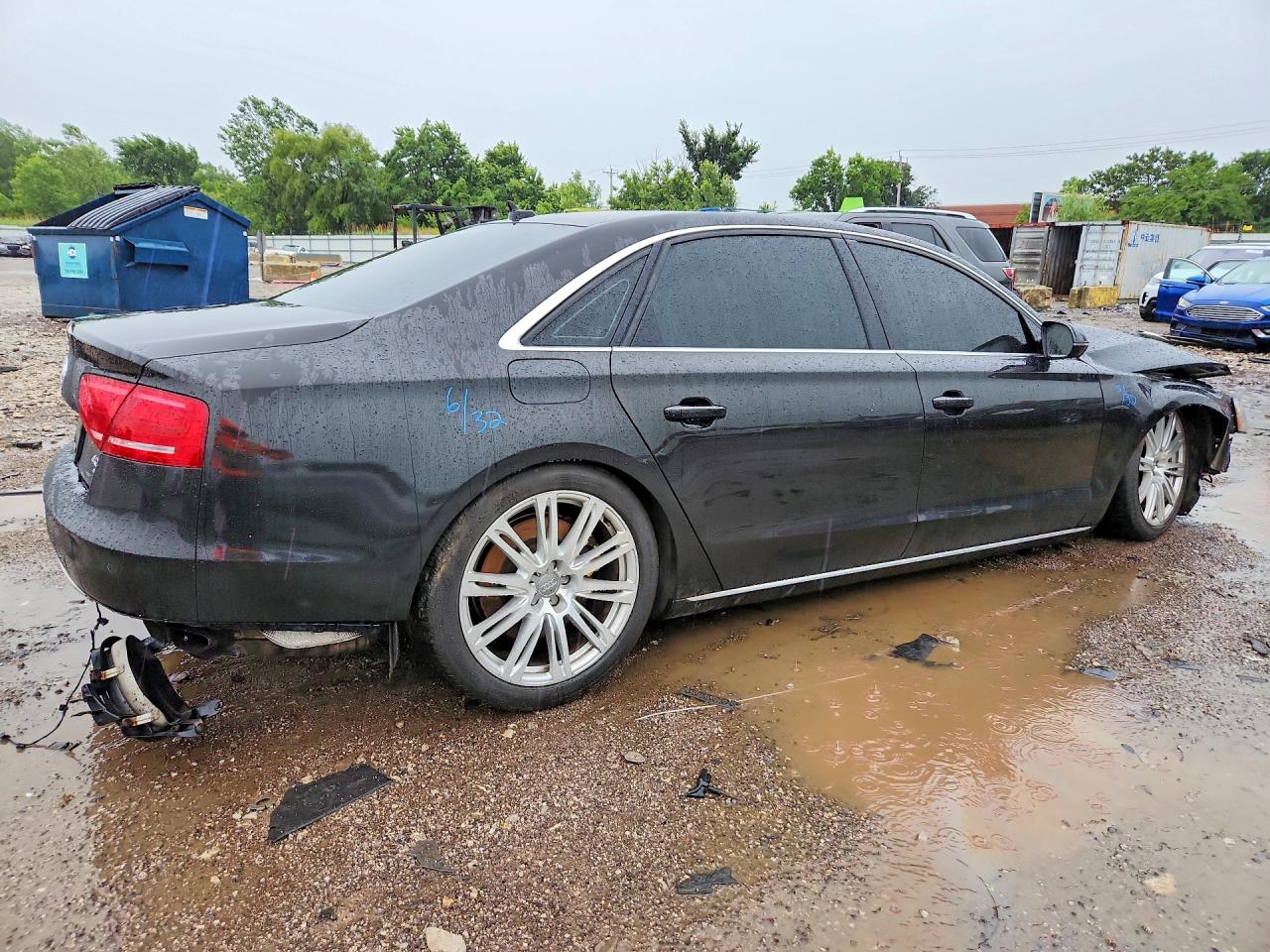 2014 Audi A8 L Quattro Black vin: WAUR2AFD6EN009374