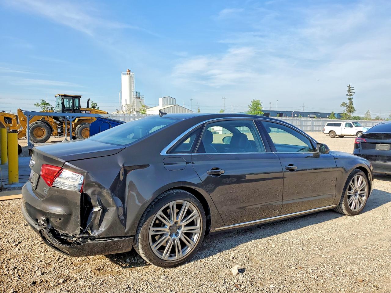 2013 Audi A8 L Quattro Gray vin: WAUR2AFD8DN018852