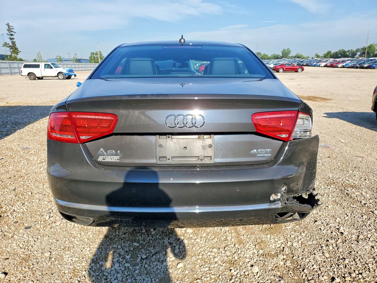 2013 Audi A8 L Quattro Gray vin: WAUR2AFD8DN018852