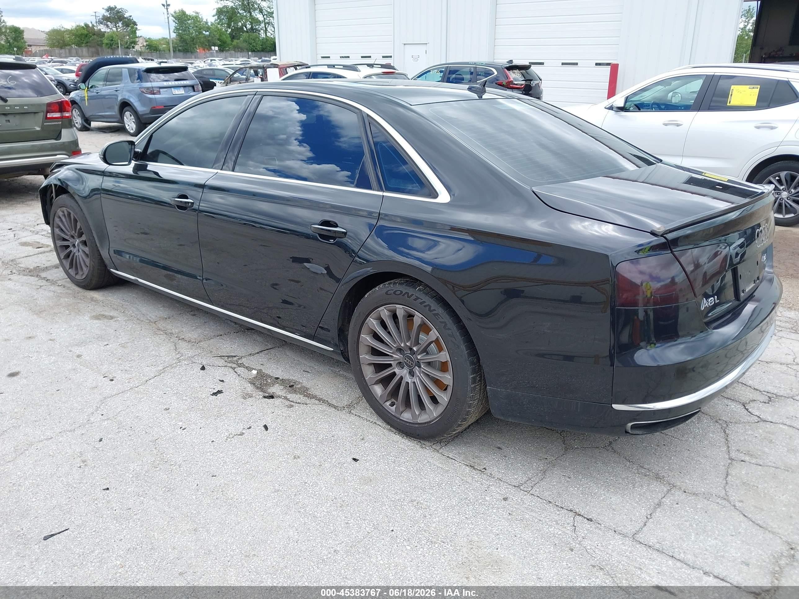 2013 Audi A8 L 4.0t Black vin: WAUR2AFD9DN019217