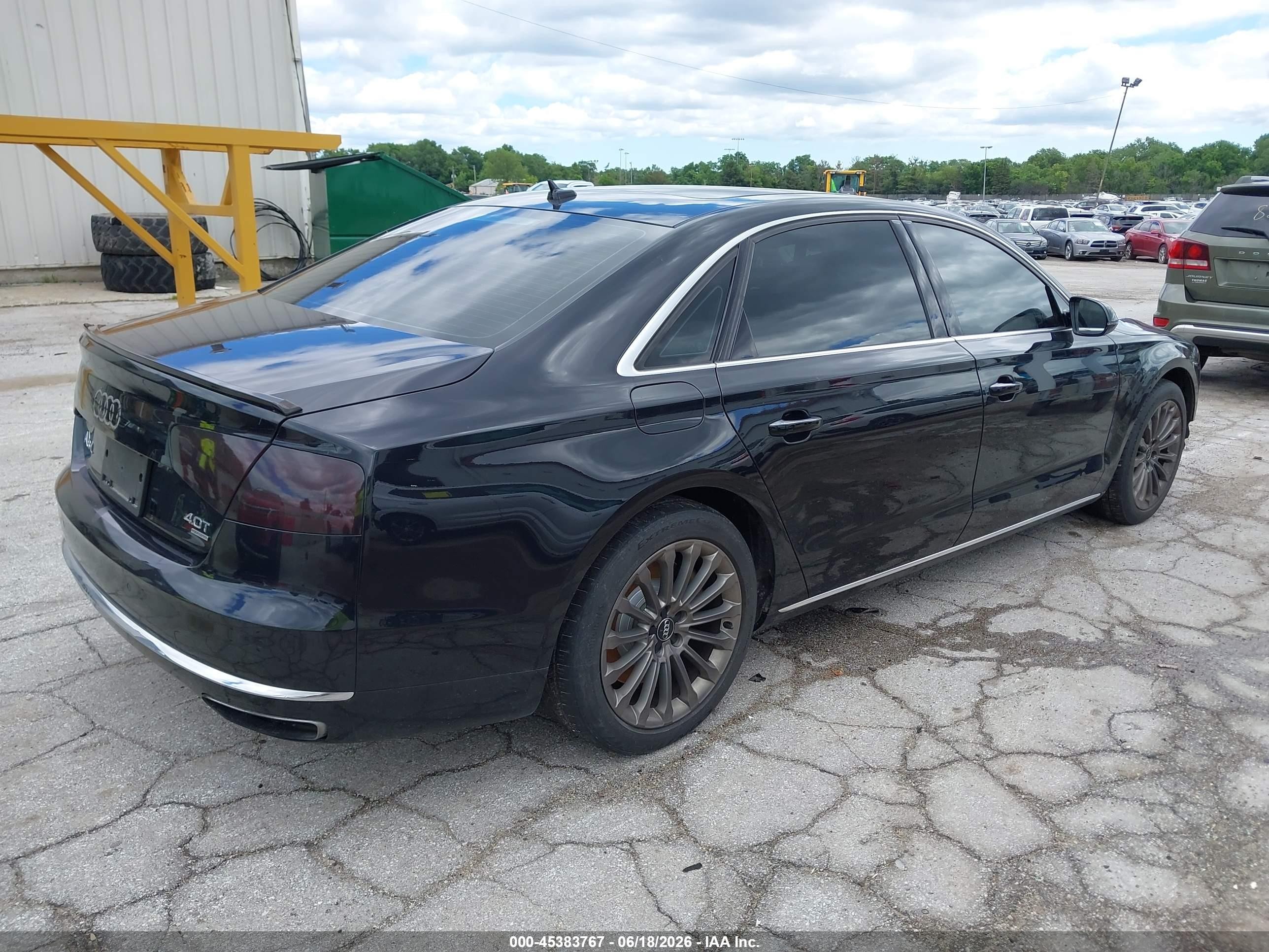 2013 Audi A8 L 4.0t Black vin: WAUR2AFD9DN019217