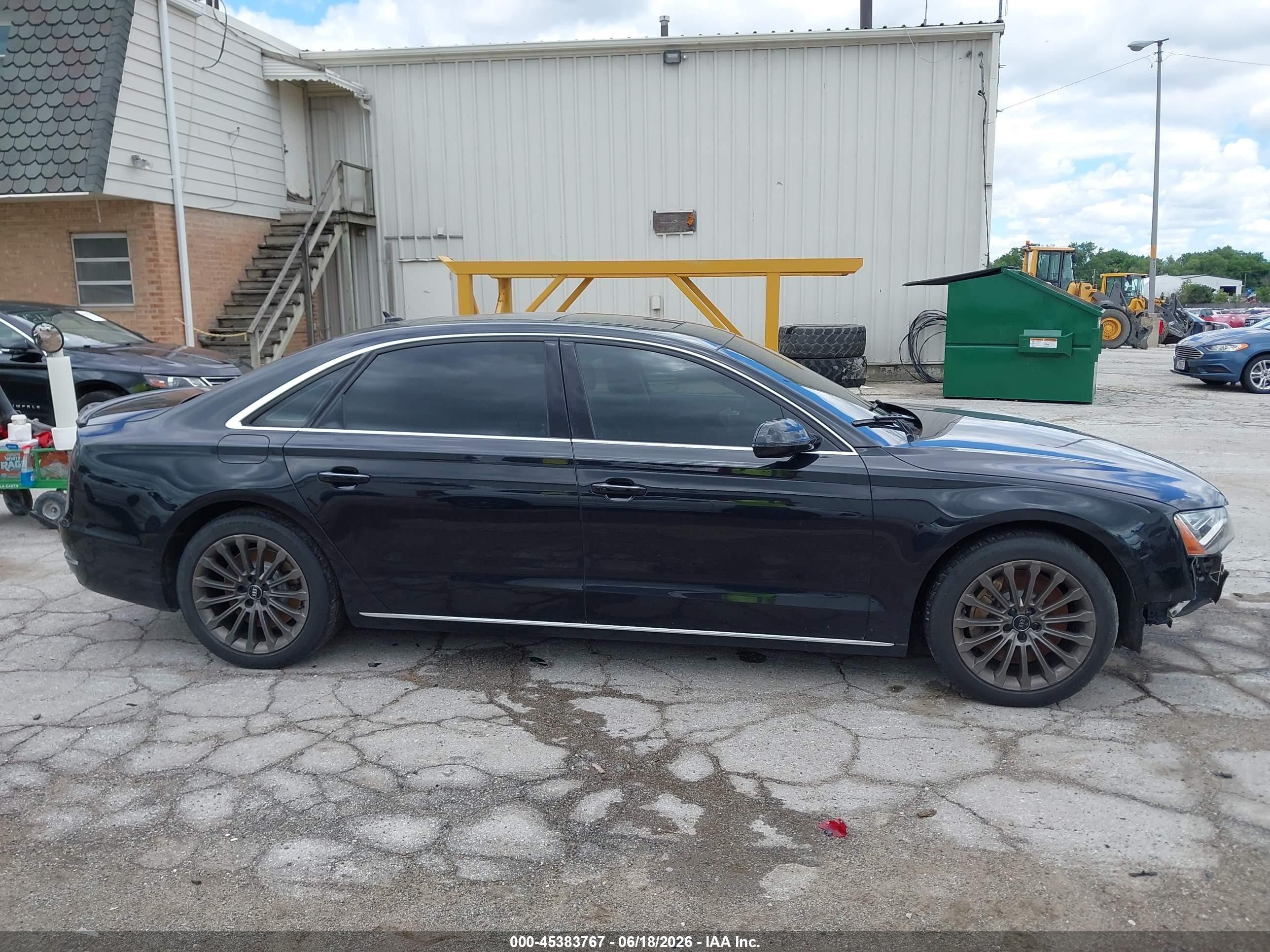 2013 Audi A8 L 4.0t Black vin: WAUR2AFD9DN019217
