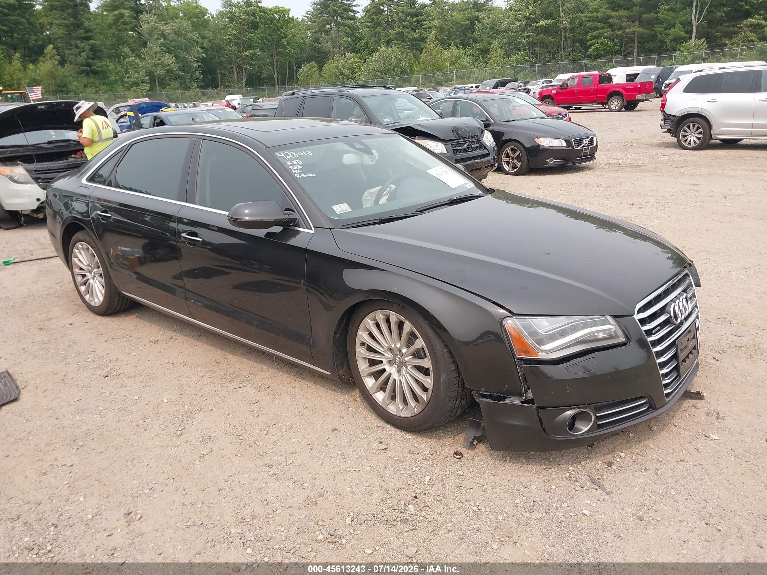 2013 Audi A8 L 4.0t Black vin: WAUR2AFDXDN015922