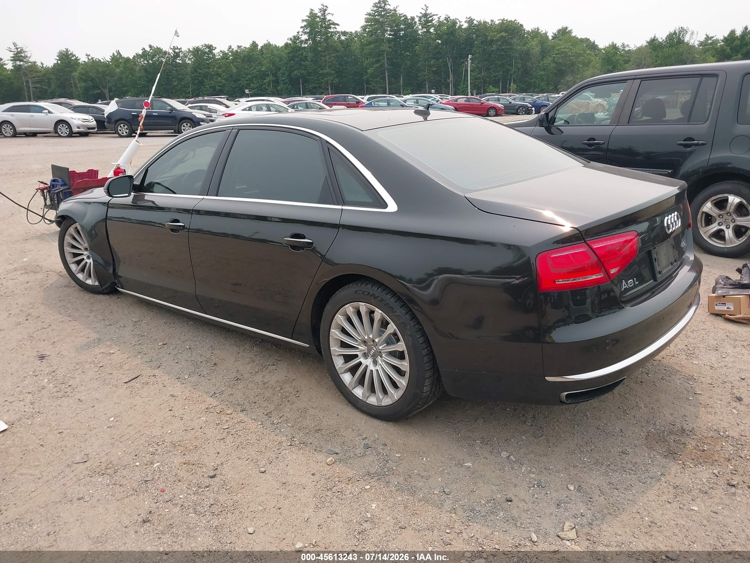 2013 Audi A8 L 4.0t Black vin: WAUR2AFDXDN015922