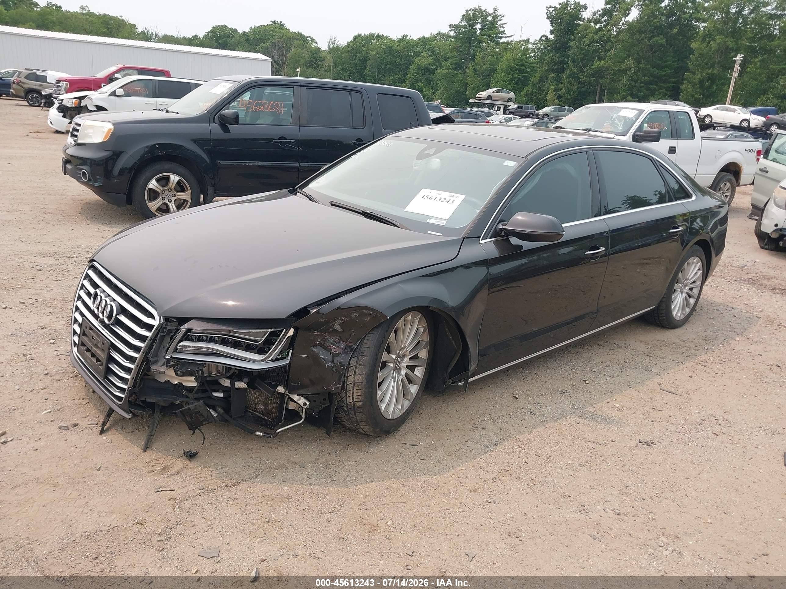 2013 Audi A8 L 4.0t Black vin: WAUR2AFDXDN015922