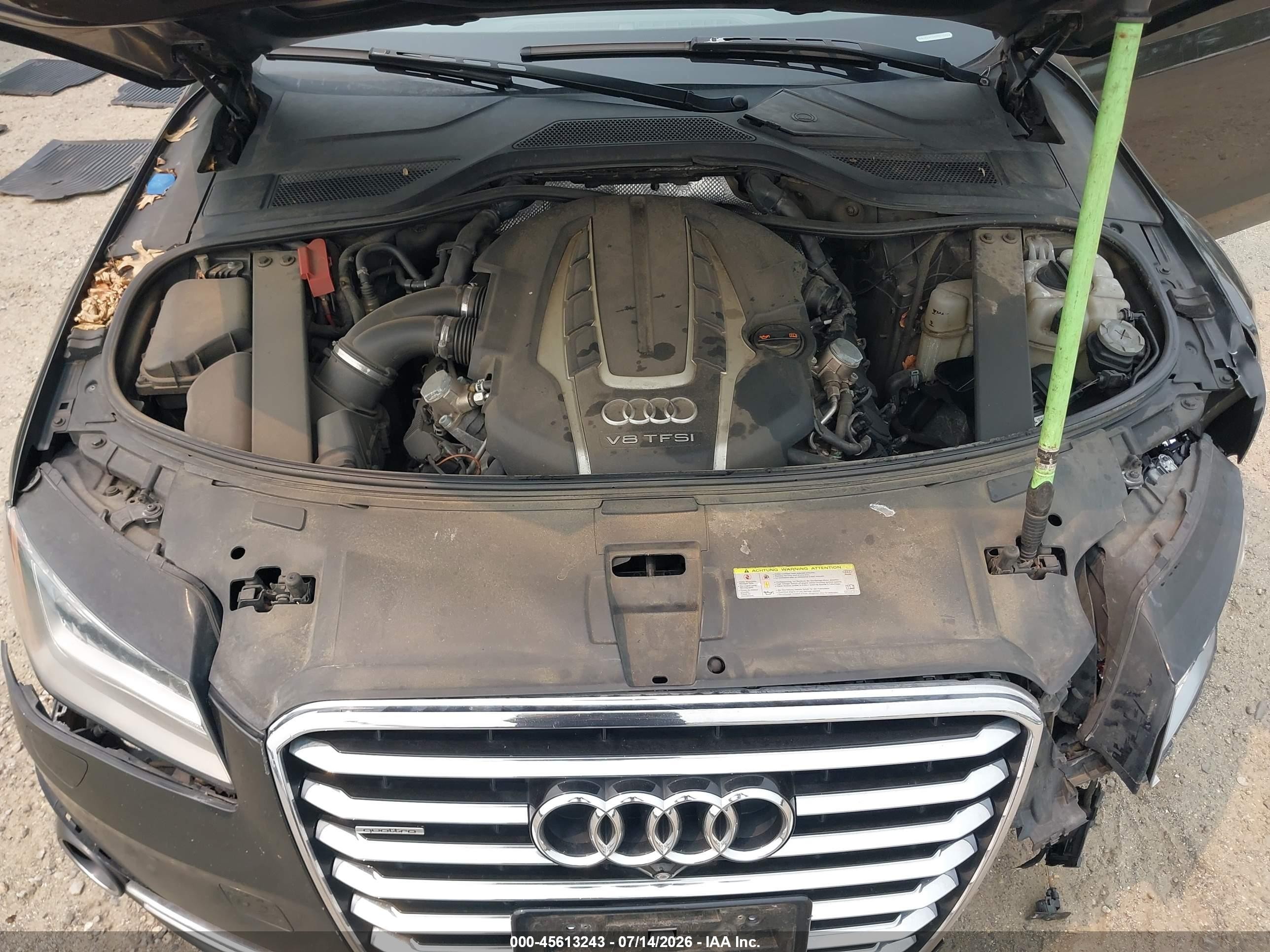2013 Audi A8 L 4.0t Black vin: WAUR2AFDXDN015922