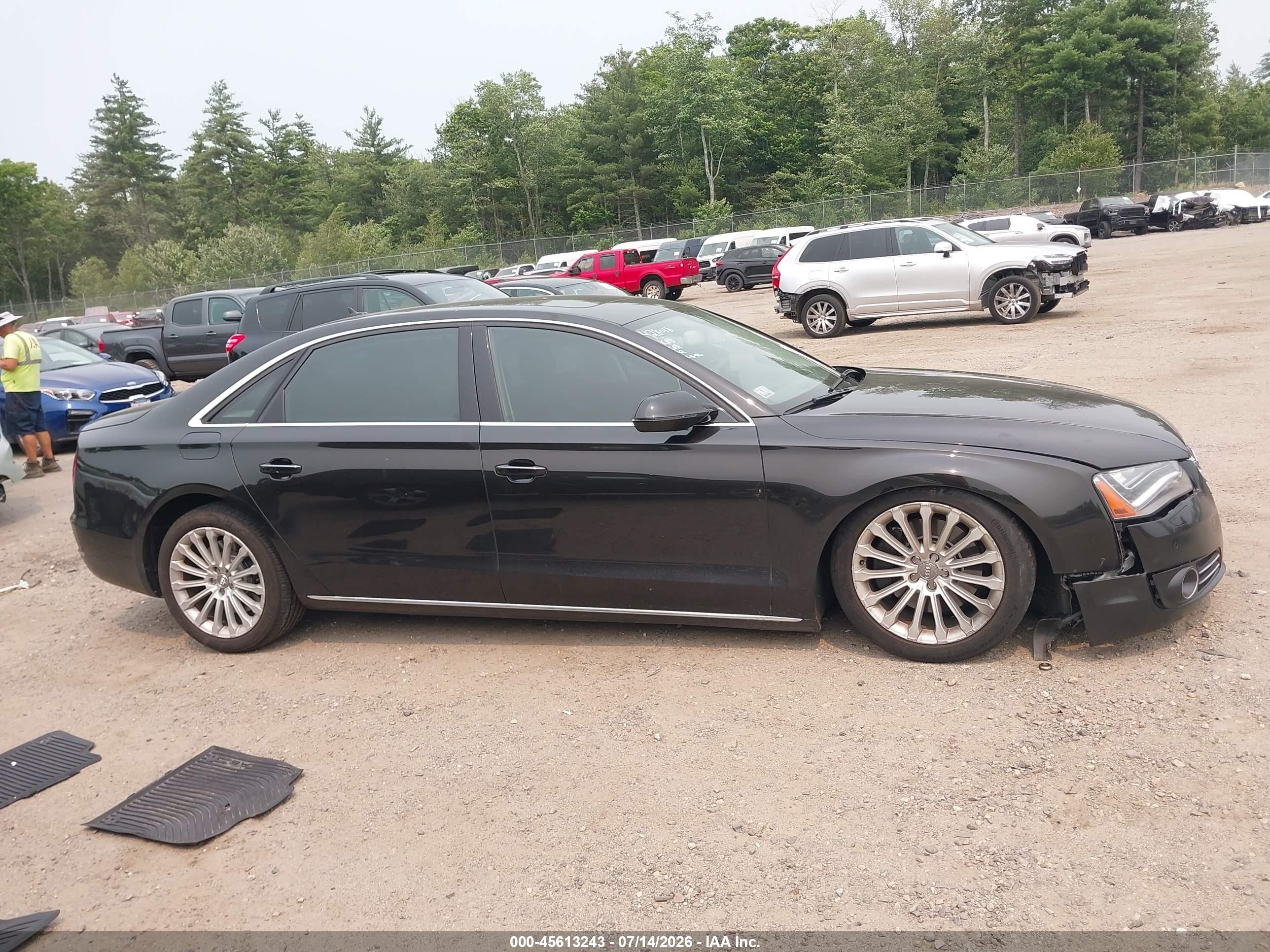 2013 Audi A8 L 4.0t Black vin: WAUR2AFDXDN015922