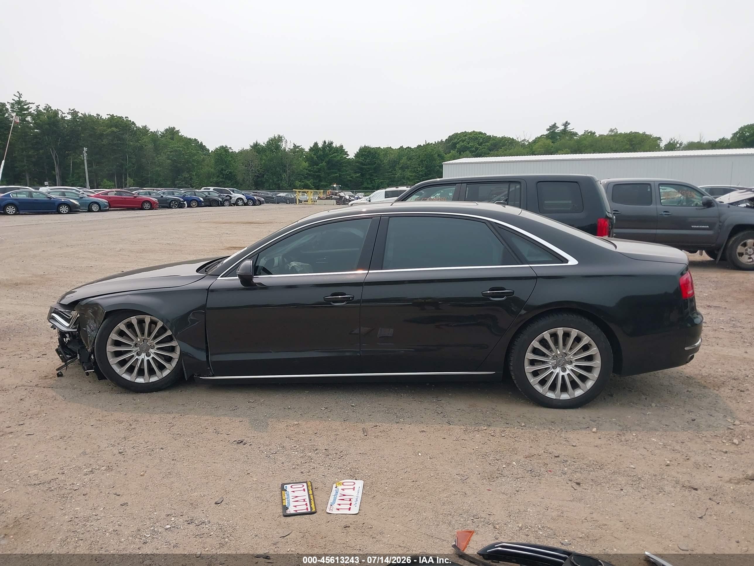 2013 Audi A8 L 4.0t Black vin: WAUR2AFDXDN015922