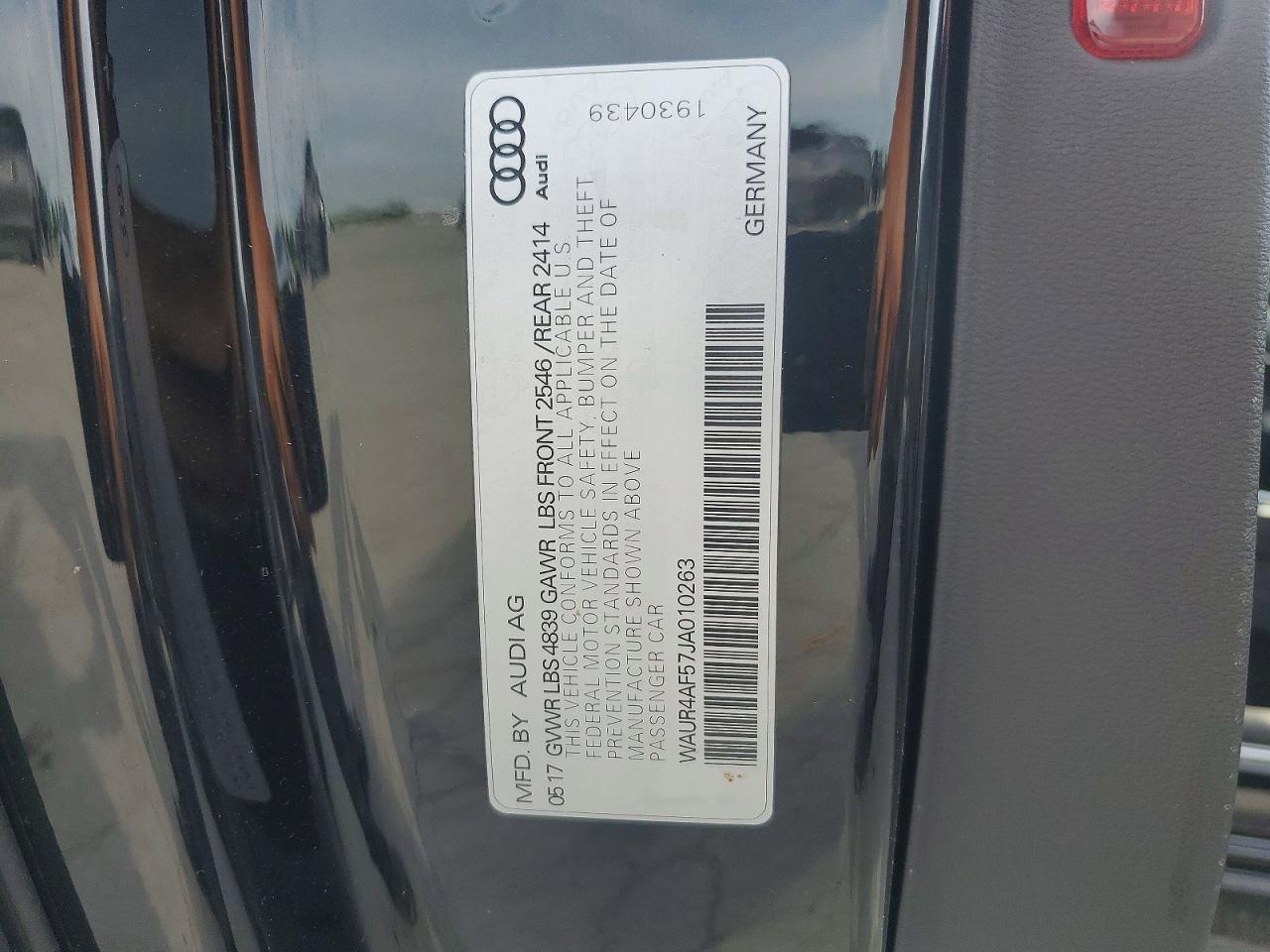 2018 Audi S5 Prestige Black vin: WAUR4AF57JA010263