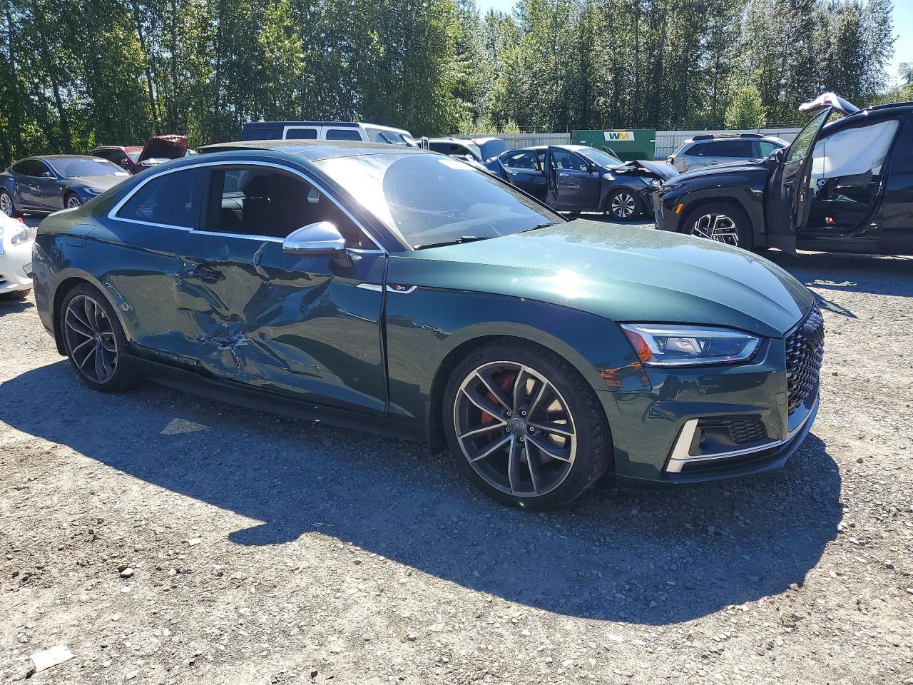 2018 Audi S5 Prestige Зеленый vin: WAUR4AF5XJA008314