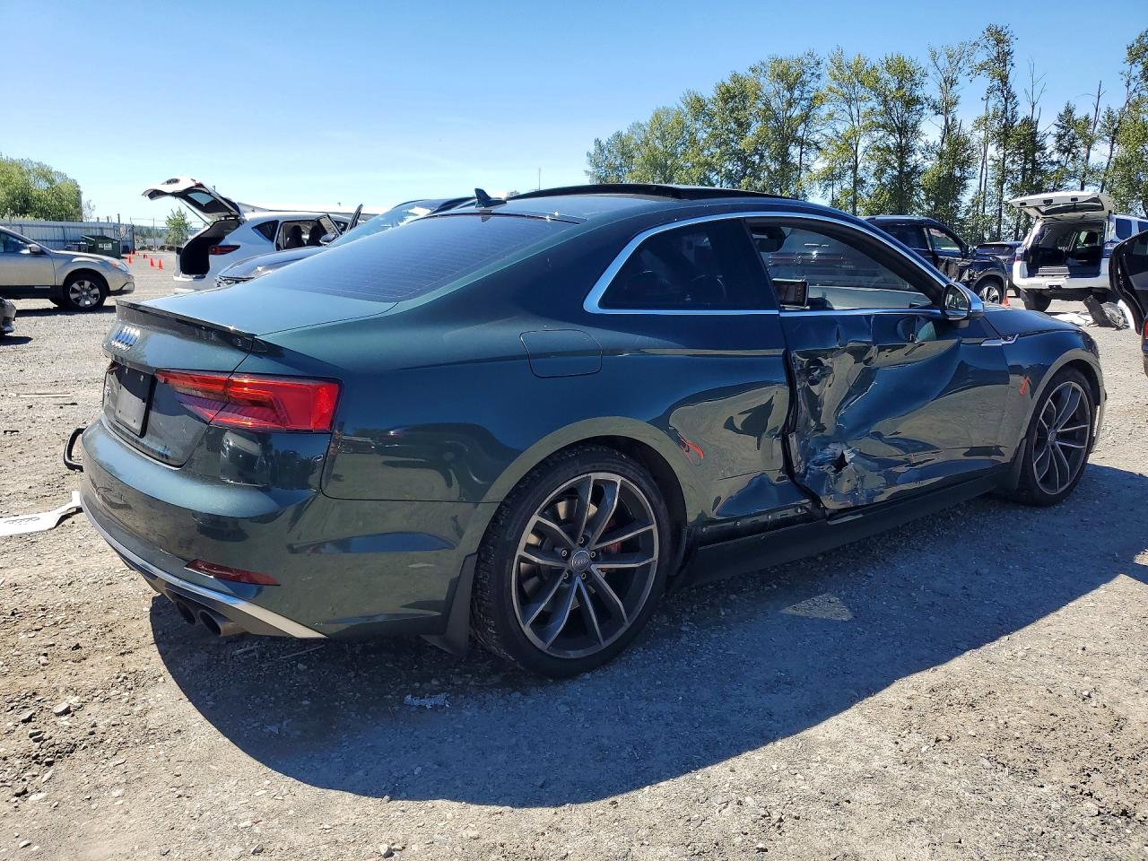 2018 Audi S5 Prestige Зеленый vin: WAUR4AF5XJA008314