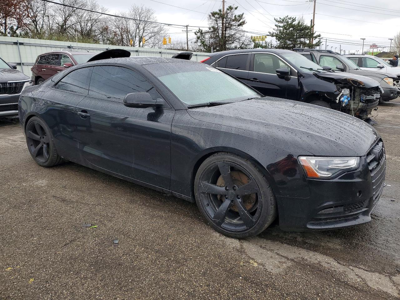 2014 Audi A5 Premium Plus Черный vin: WAURFAFR4EA054112