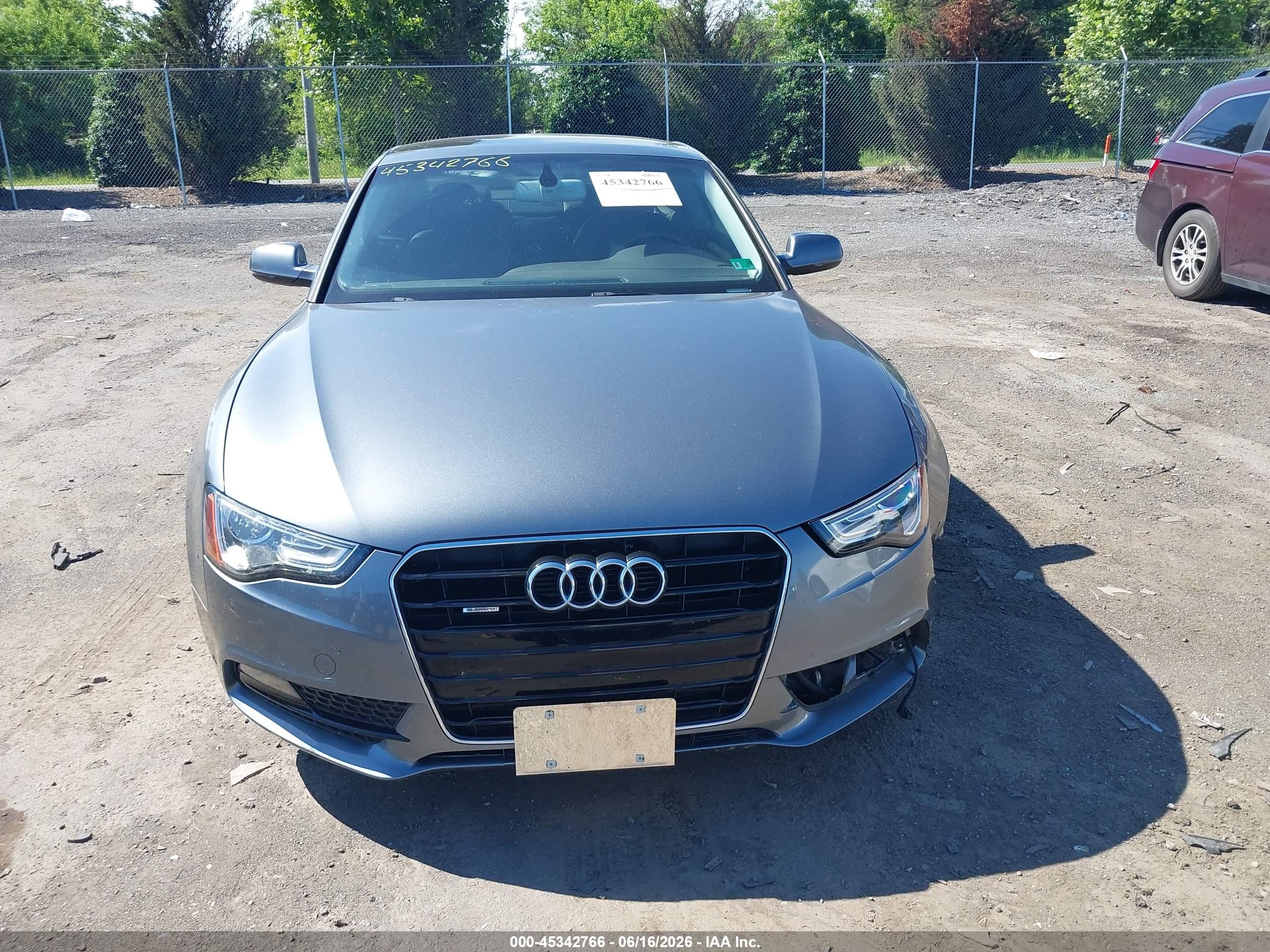 2014 Audi A5 2.0t Premium Gray vin: WAURFAFR7EA004949