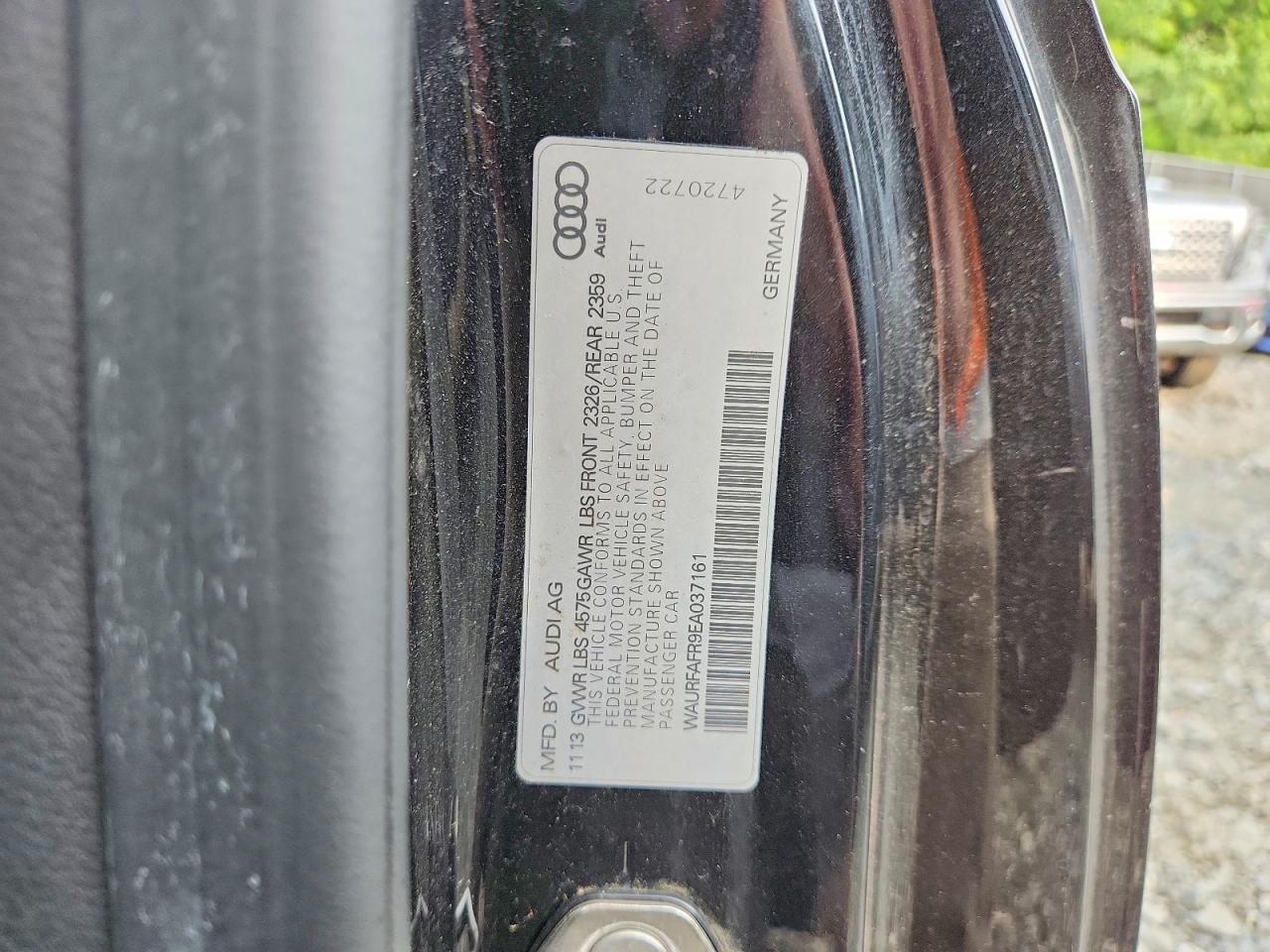 2014 Audi A5 Premium Plus Black vin: WAURFAFR9EA037161