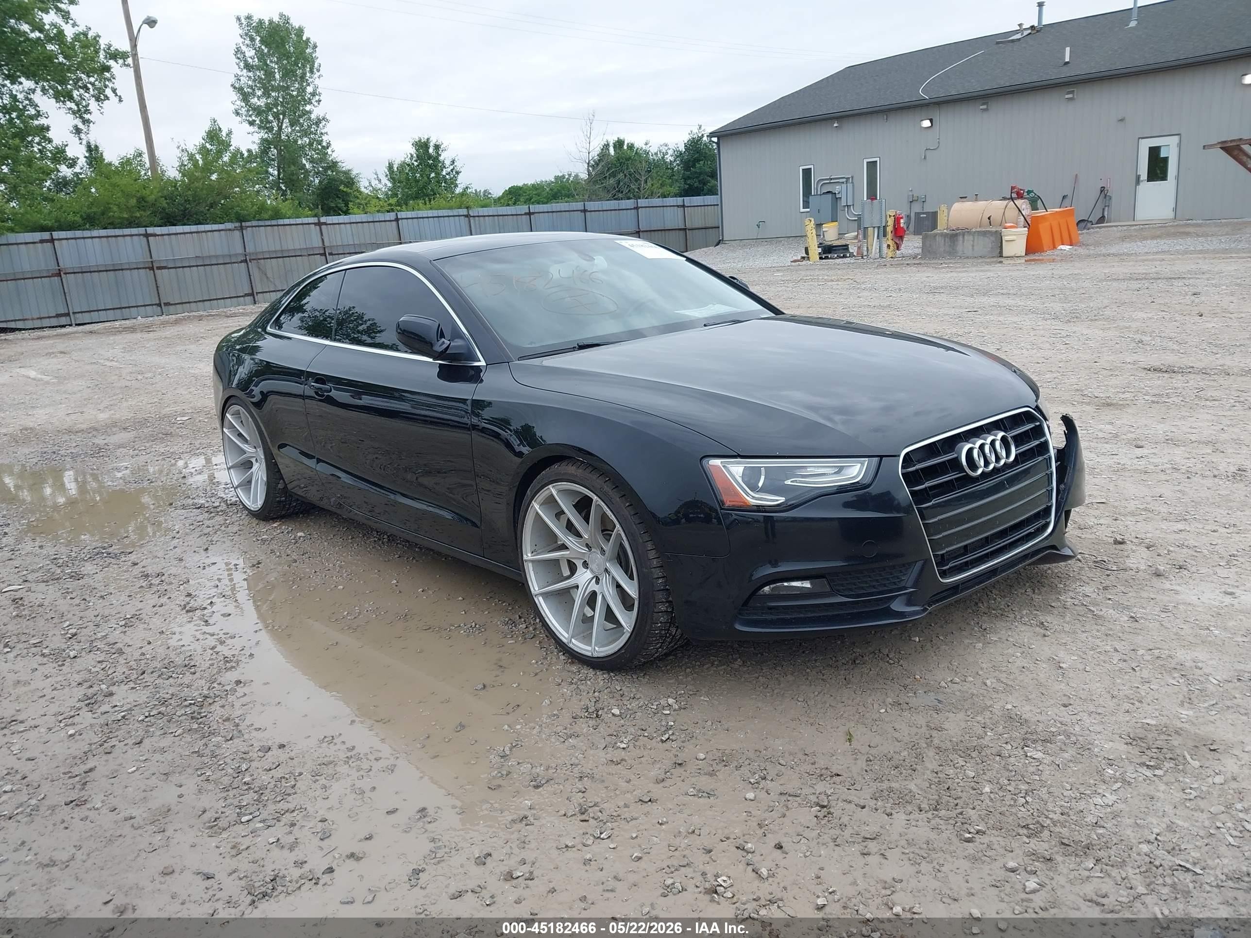 2013 Audi A5 2.0t Premium Black vin: WAURFAFRXDA034168