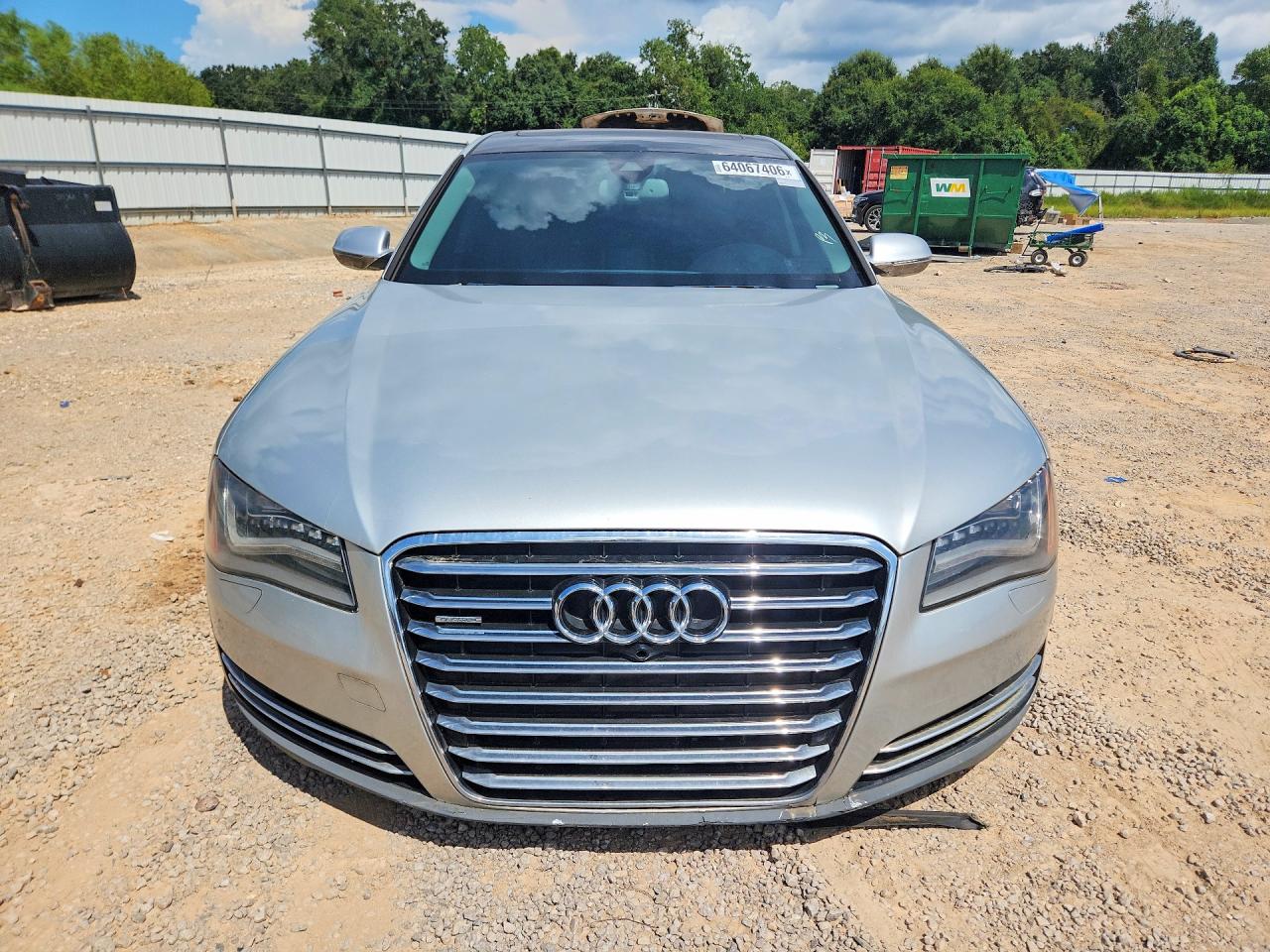 2013 Audi A8 L Quattro Silver vin: WAURGAFD0DN013971