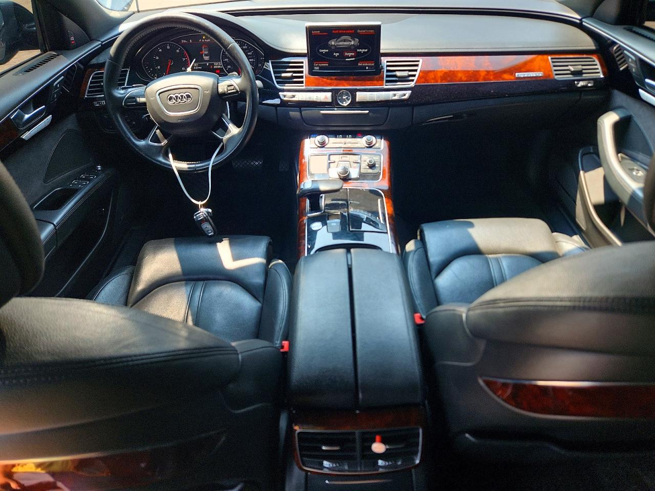 2014 Audi A8 L Quattro Black vin: WAURGAFD0EN008240