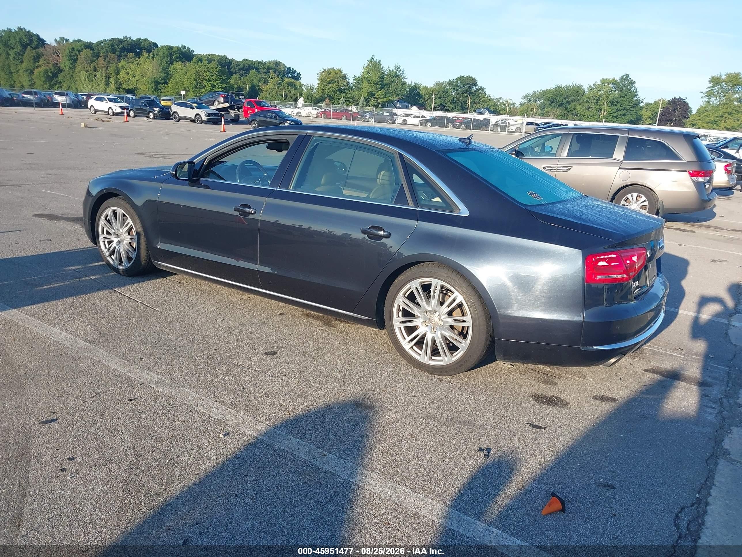 2014 Audi A8 L 3.0t Blue vin: WAURGAFD0EN010053