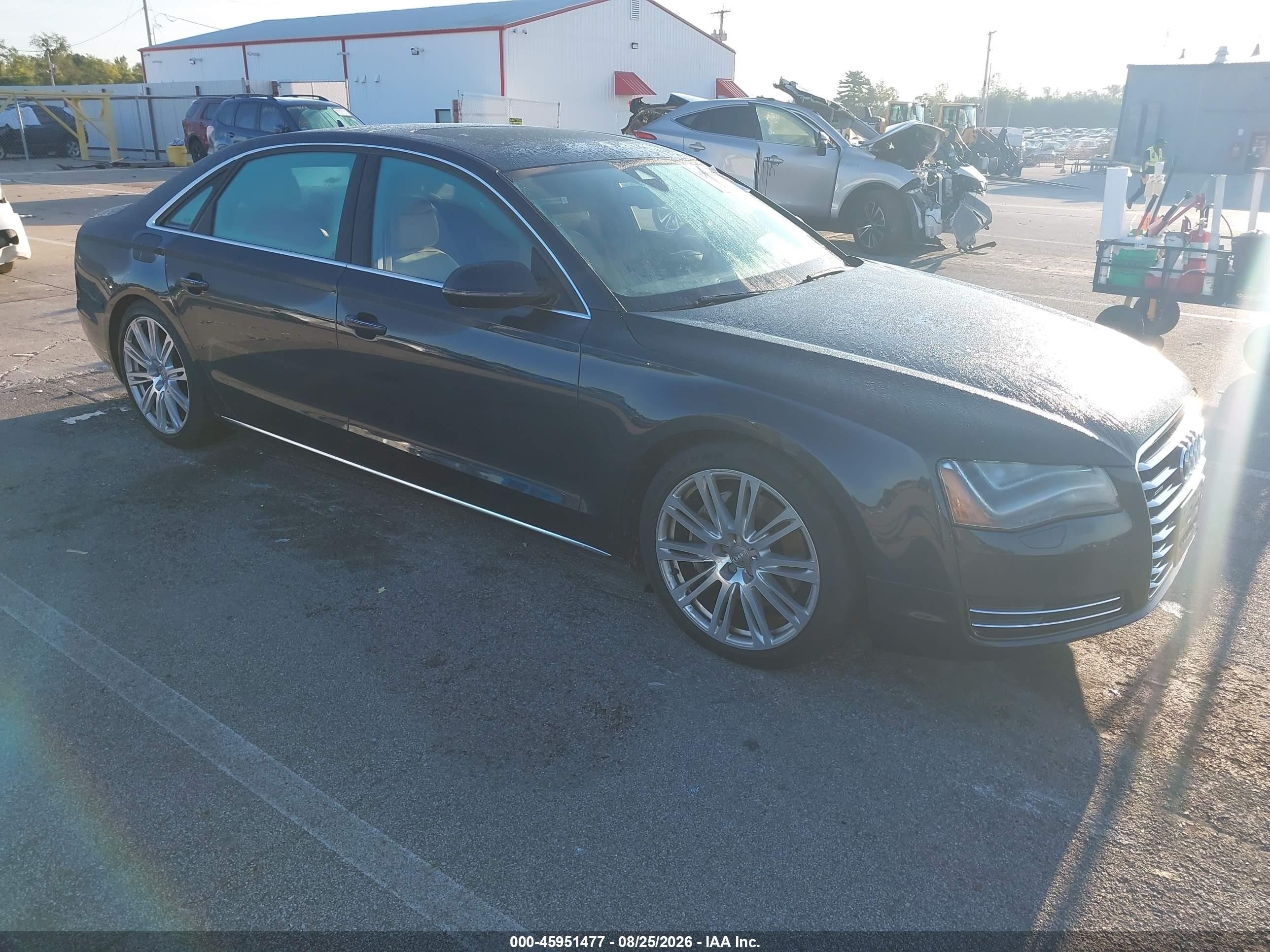 2014 Audi A8 L 3.0t Blue vin: WAURGAFD0EN010053