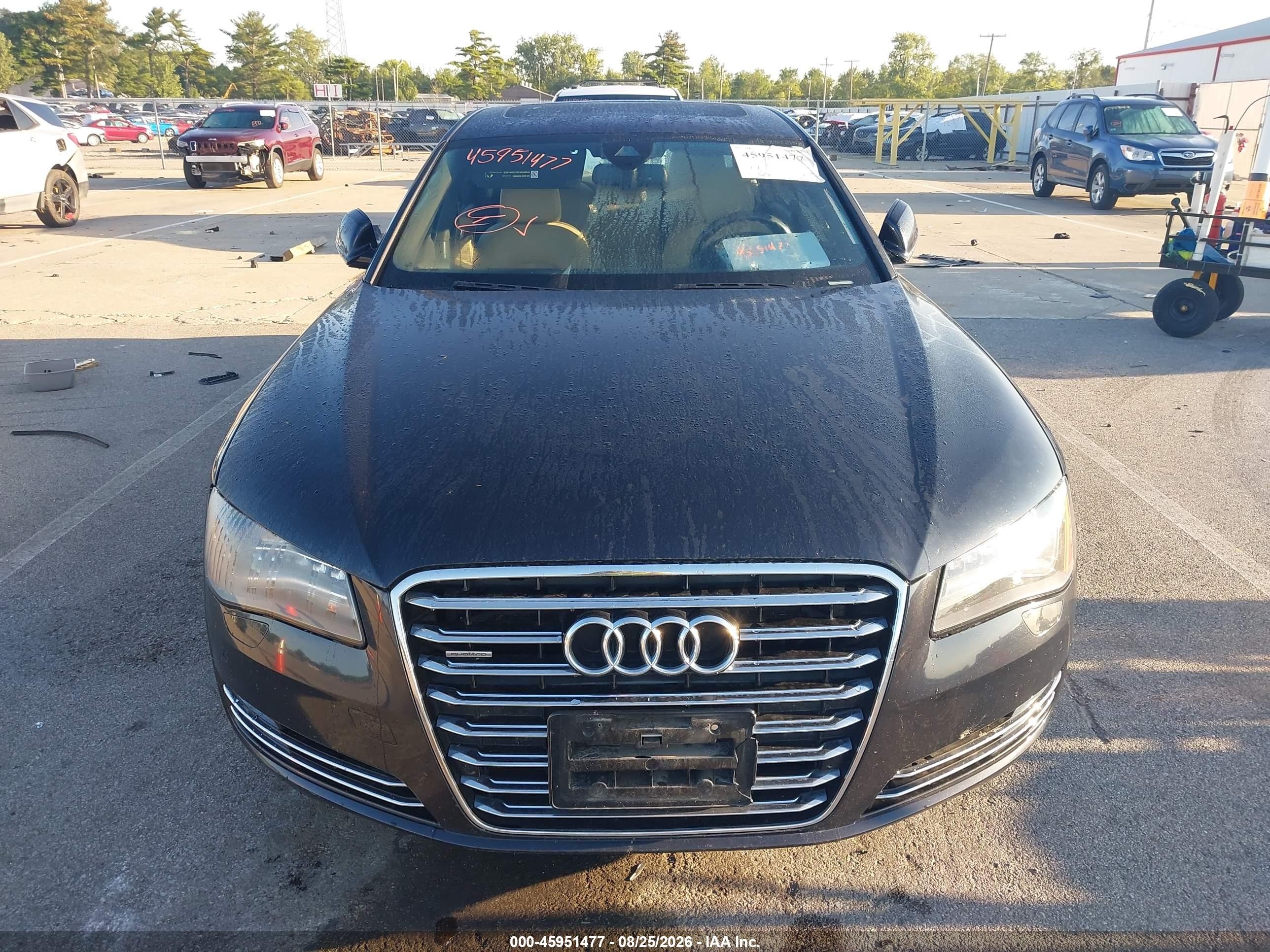 2014 Audi A8 L 3.0t Blue vin: WAURGAFD0EN010053