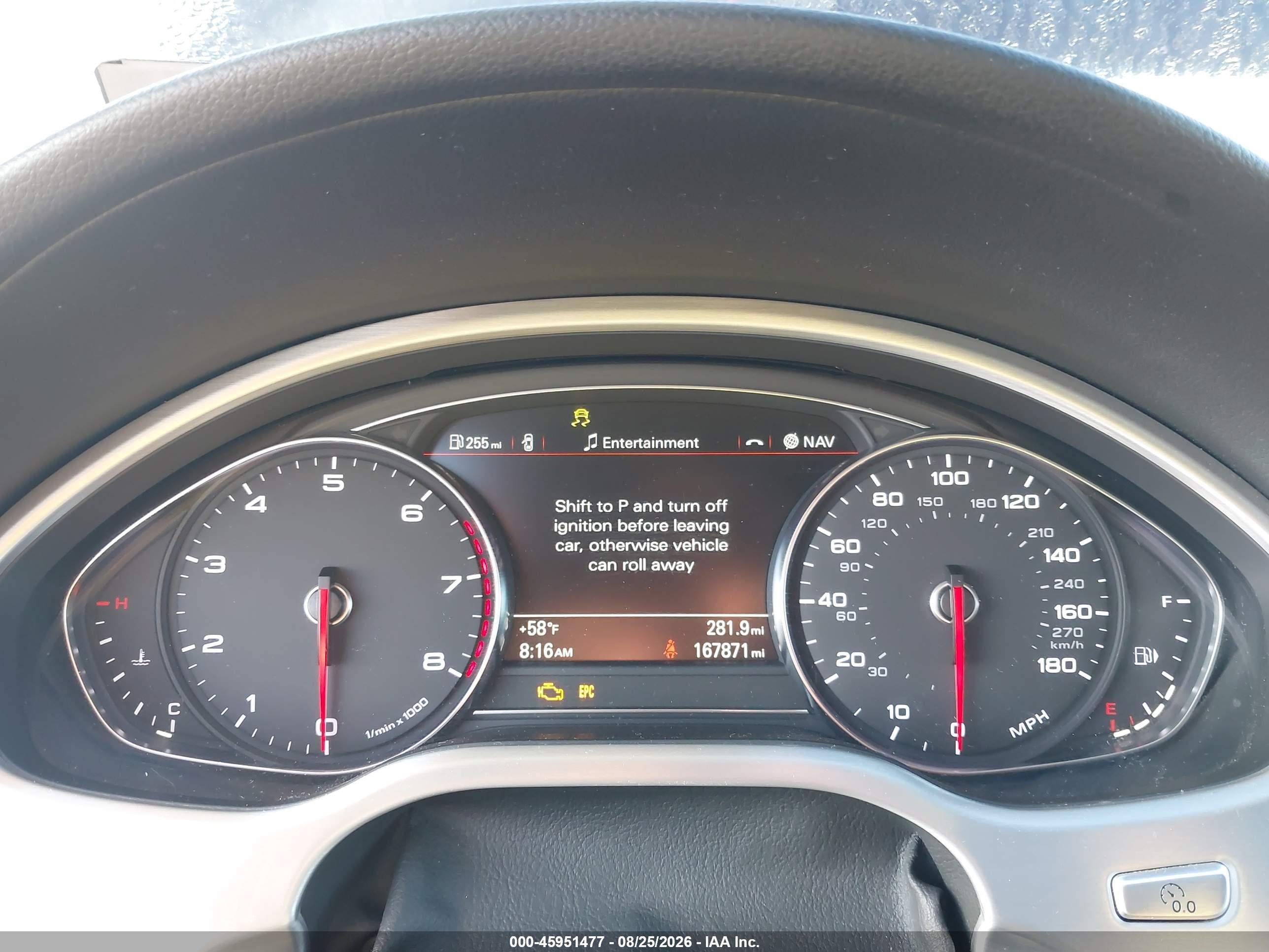 2014 Audi A8 L 3.0t Blue vin: WAURGAFD0EN010053