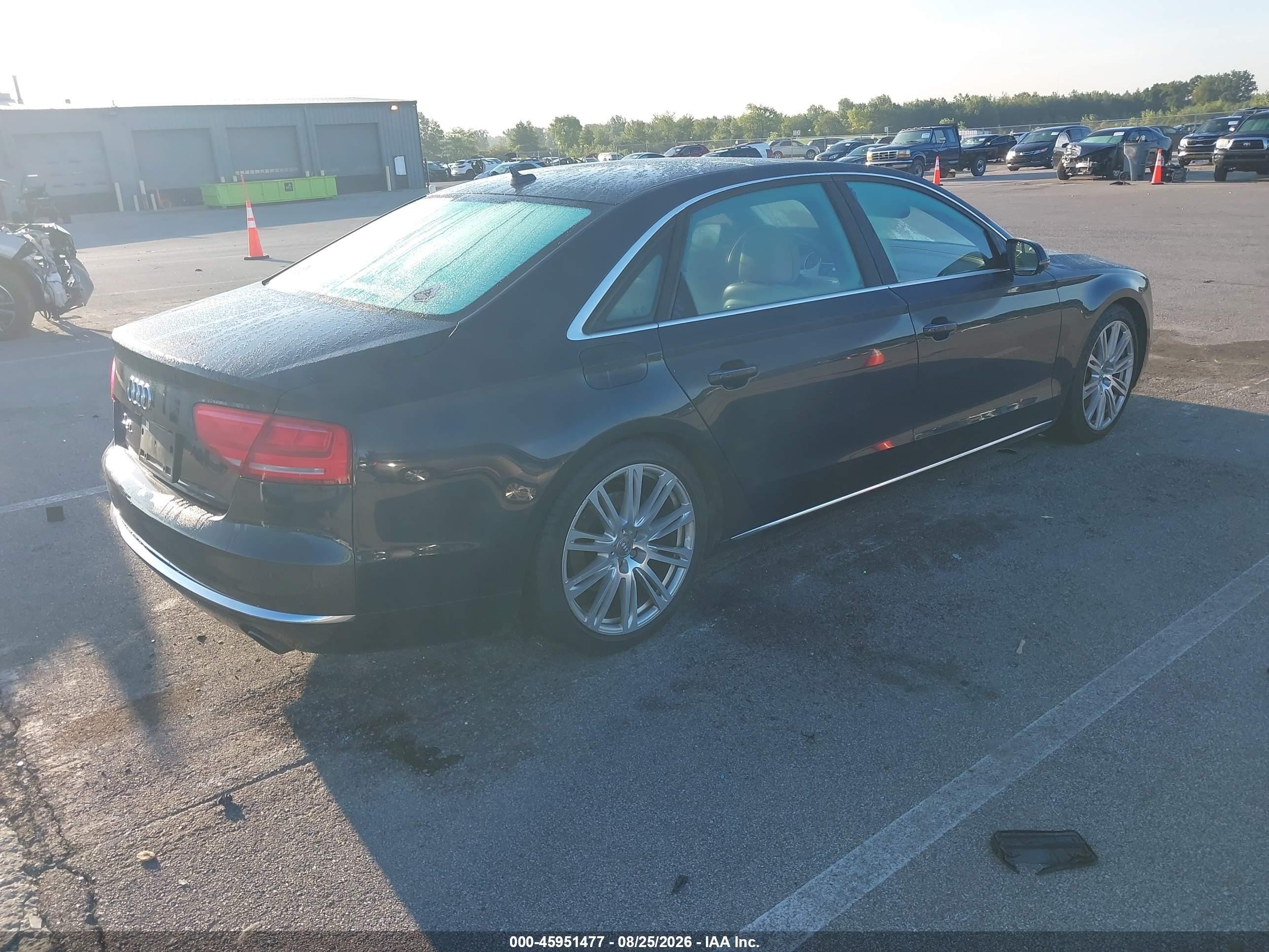 2014 Audi A8 L 3.0t Blue vin: WAURGAFD0EN010053