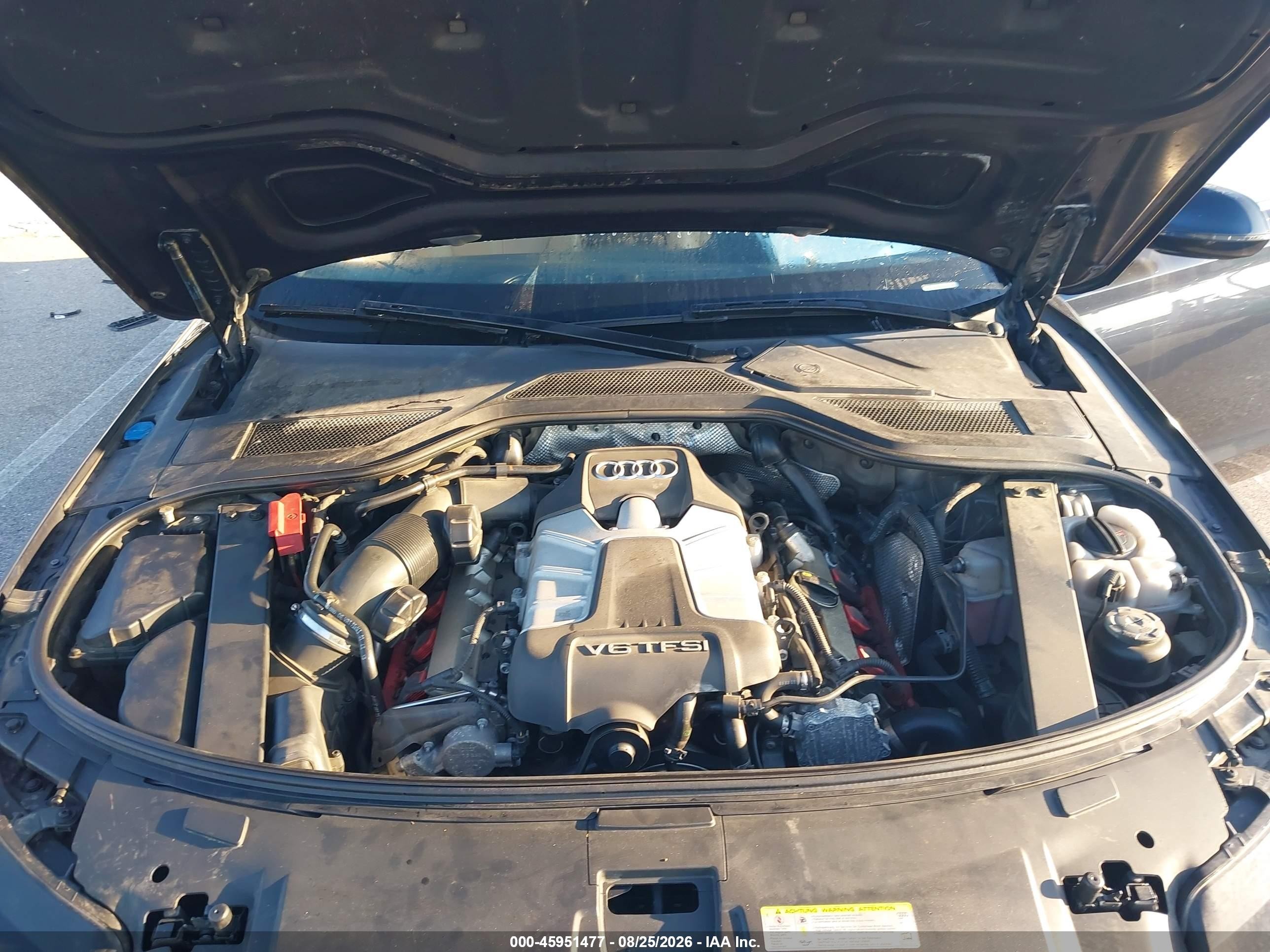 2014 Audi A8 L 3.0t Blue vin: WAURGAFD0EN010053