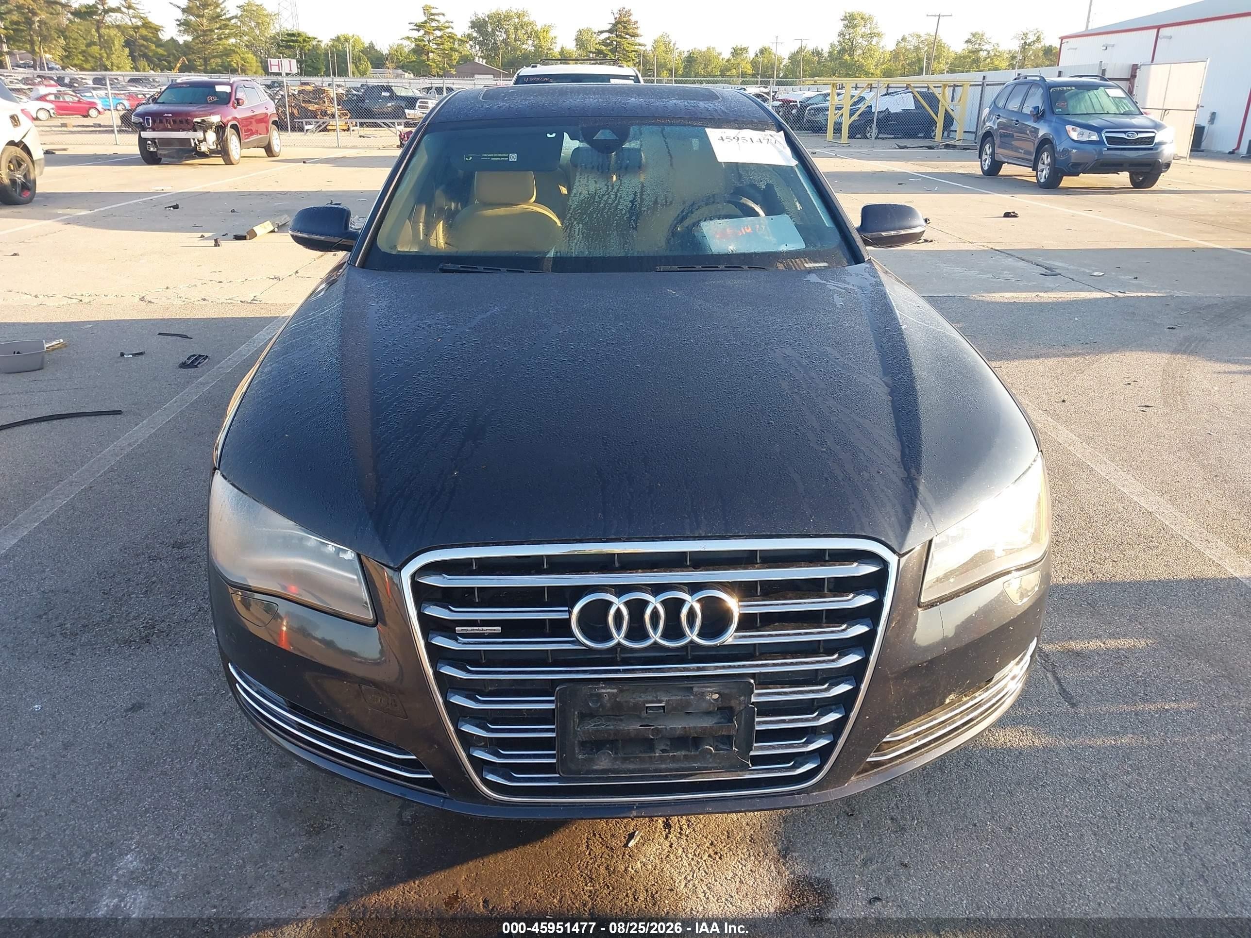 2014 Audi A8 L 3.0t Blue vin: WAURGAFD0EN010053
