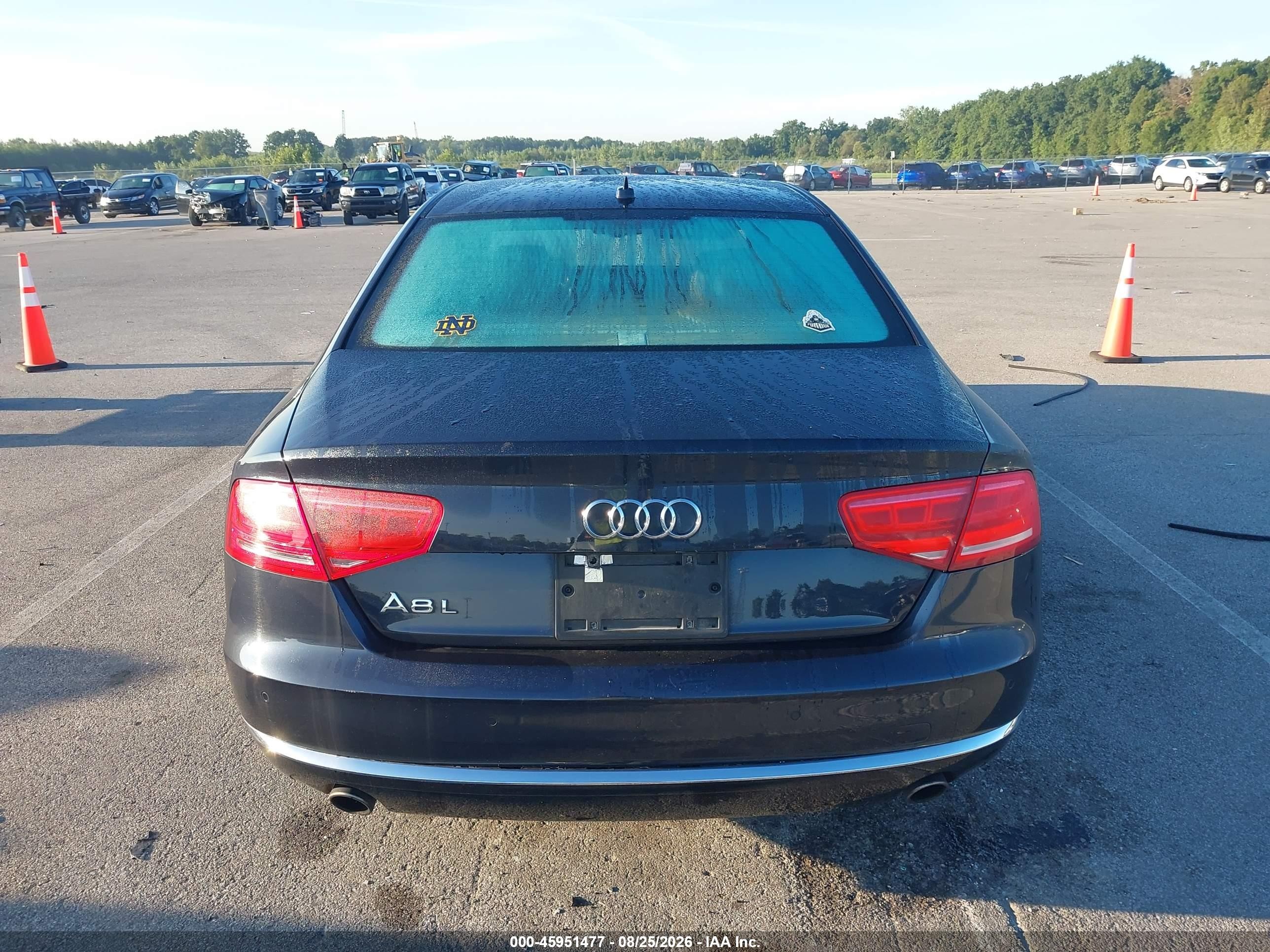 2014 Audi A8 L 3.0t Blue vin: WAURGAFD0EN010053