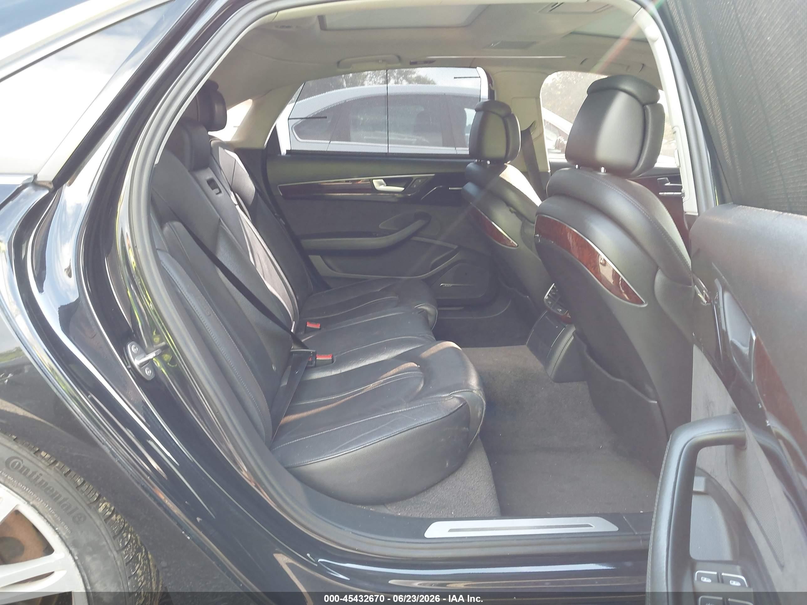 2013 Audi A8 L 3.0t Черный vin: WAURGAFD1DN002509