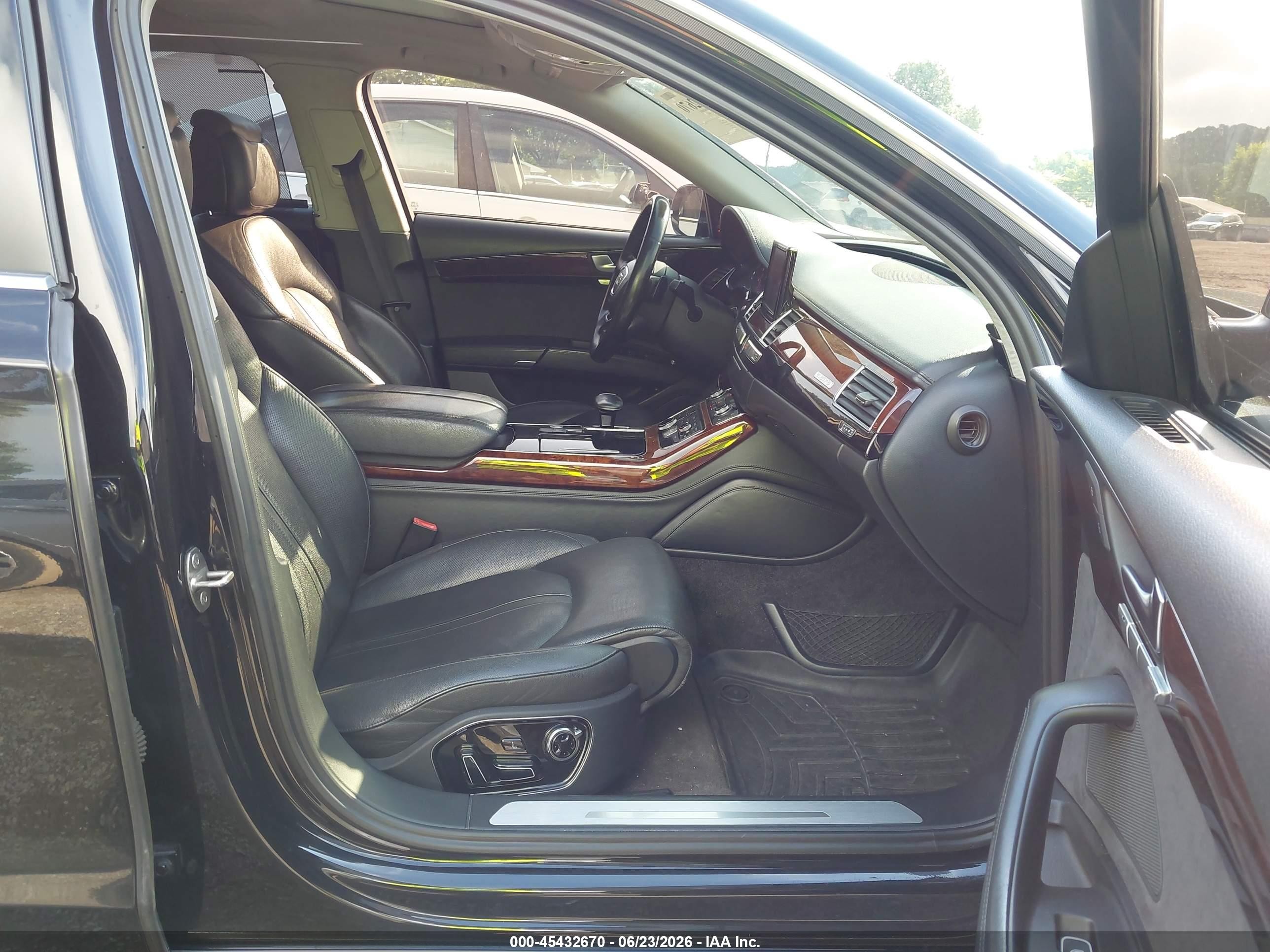 2013 Audi A8 L 3.0t Черный vin: WAURGAFD1DN002509