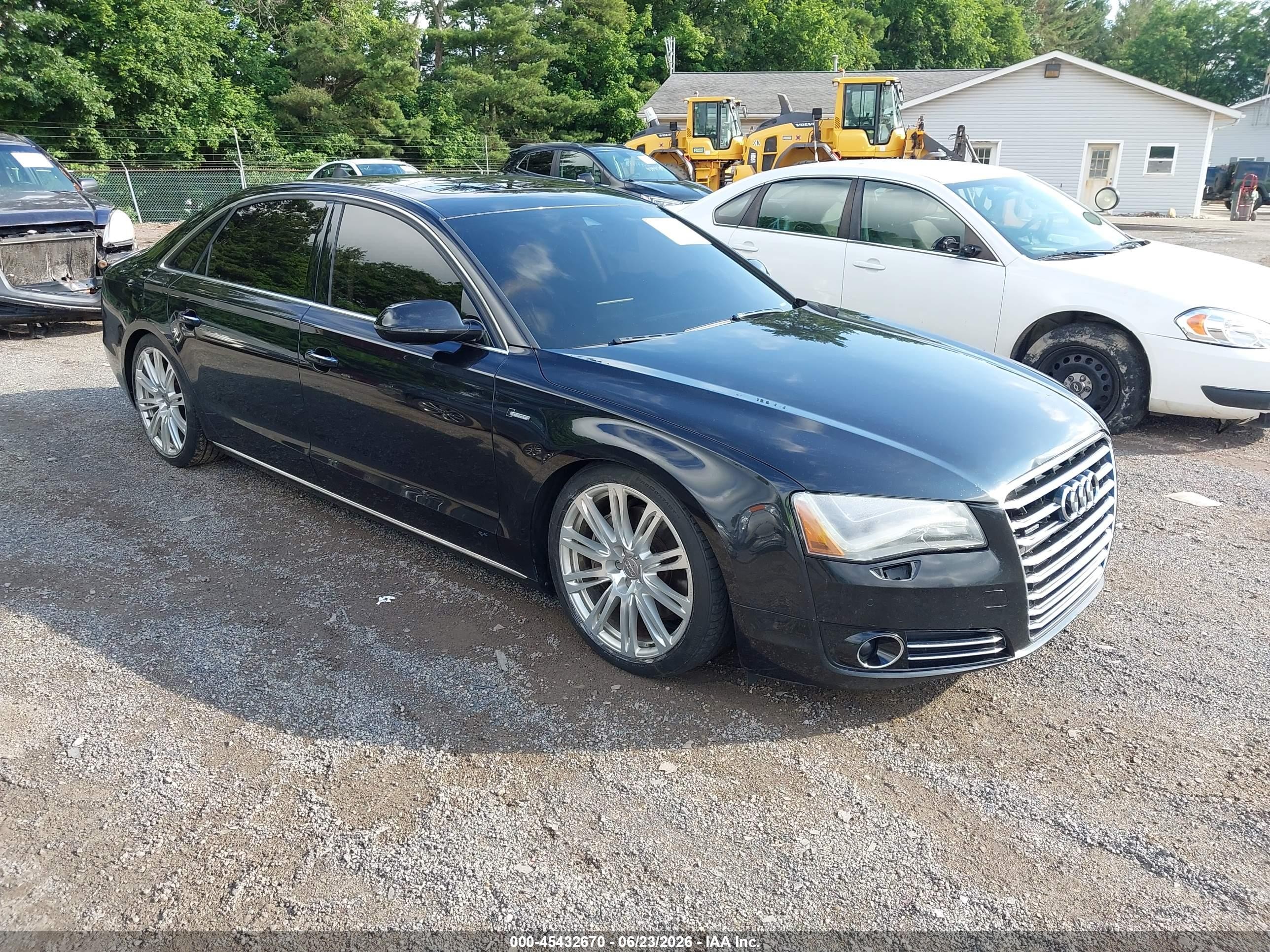 2013 Audi A8 L 3.0t Черный vin: WAURGAFD1DN002509