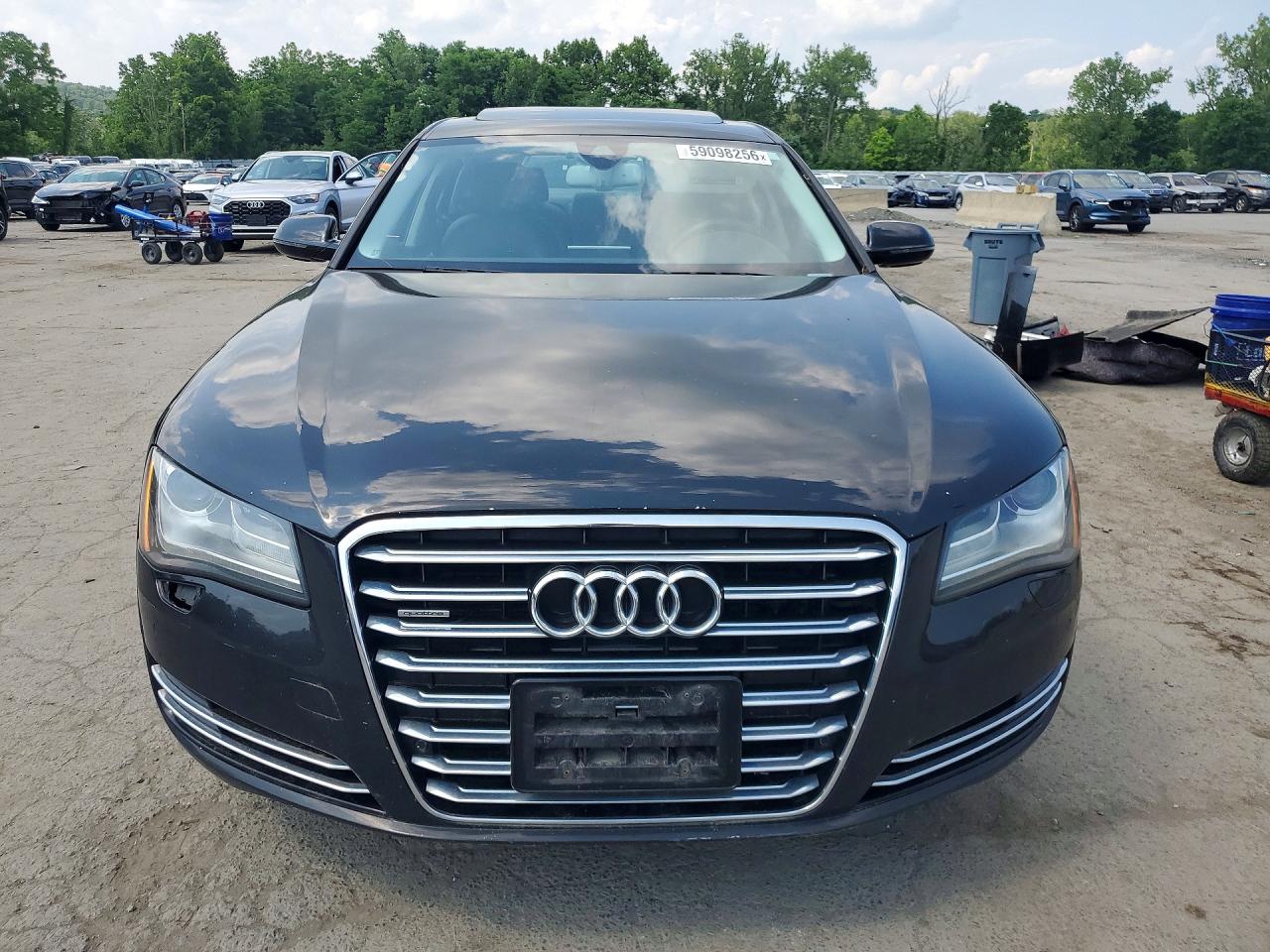 2014 Audi A8 L Quattro Black vin: WAURGAFD1EN006805