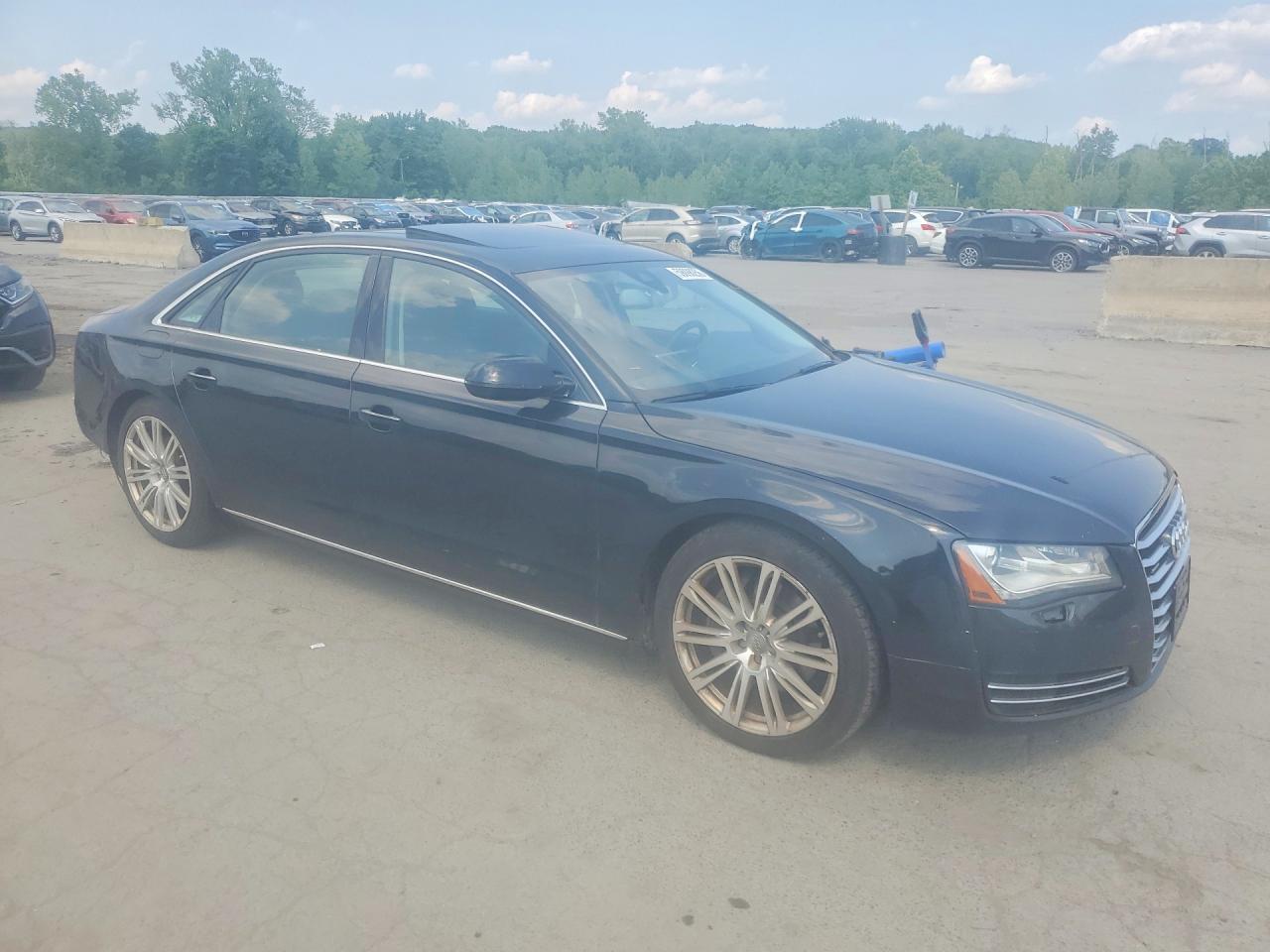 2014 Audi A8 L Quattro Black vin: WAURGAFD1EN006805