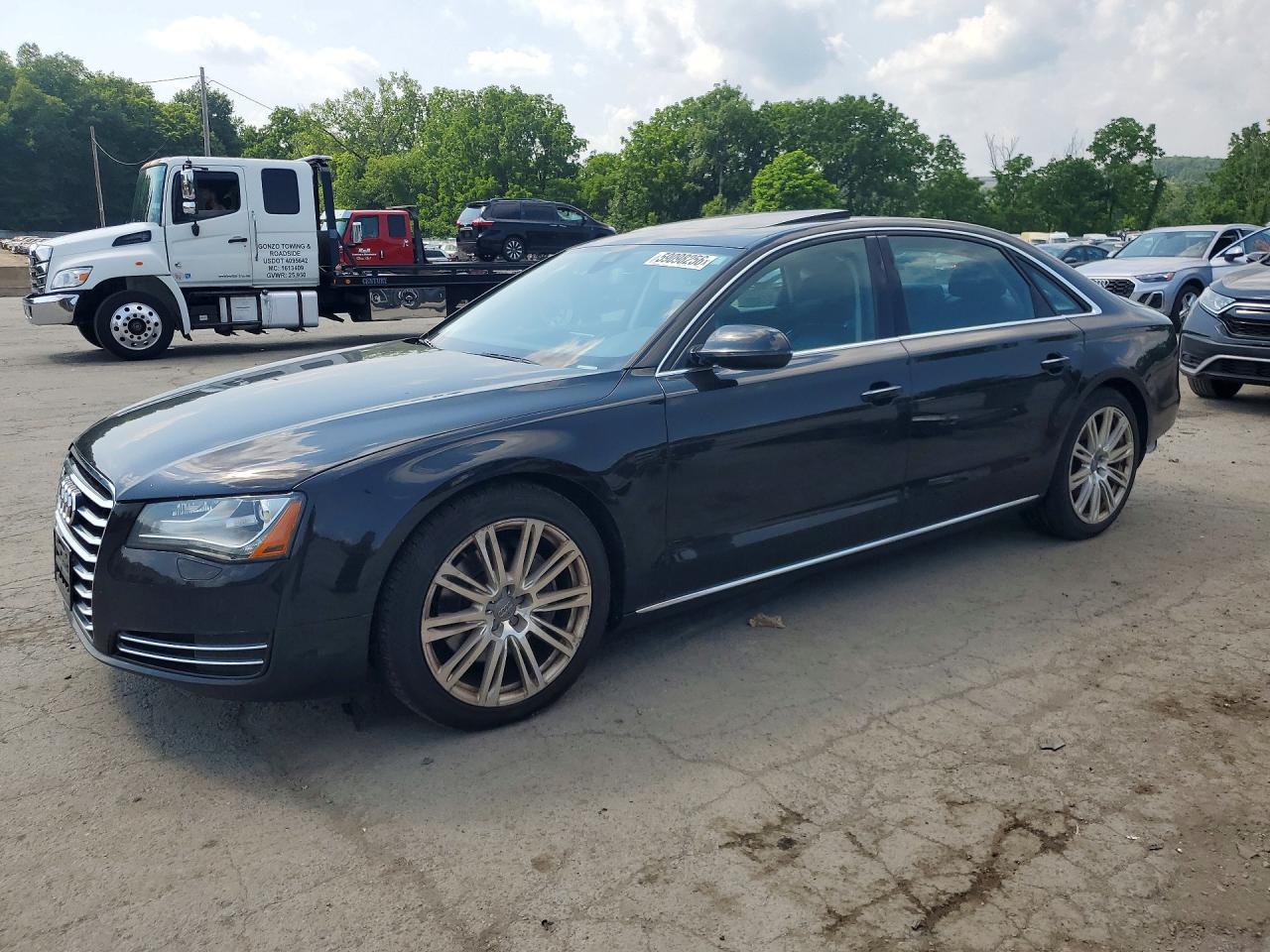 2014 Audi A8 L Quattro Black vin: WAURGAFD1EN006805