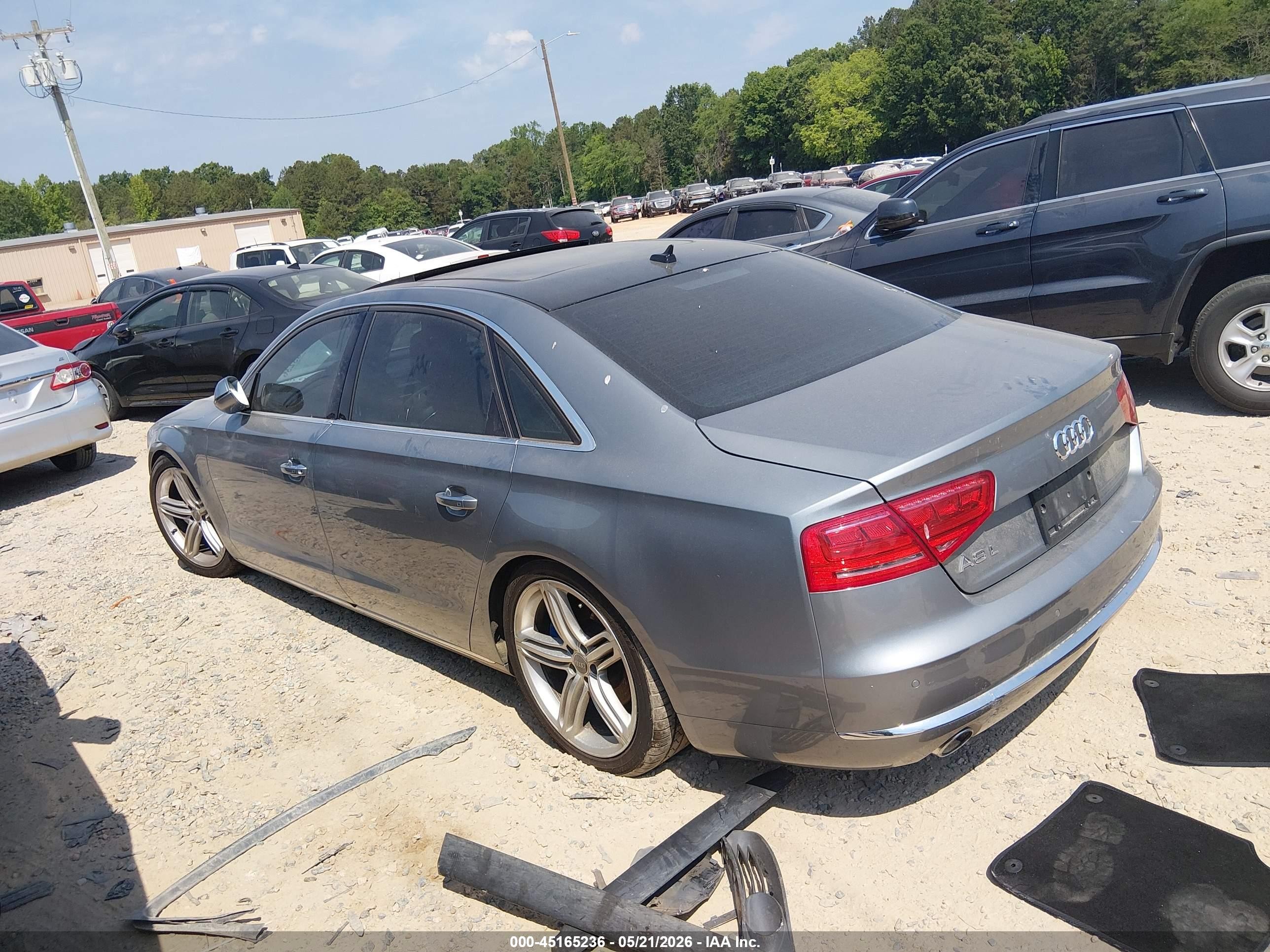 2013 Audi A8 L 3.0t Gray vin: WAURGAFD2DN025510