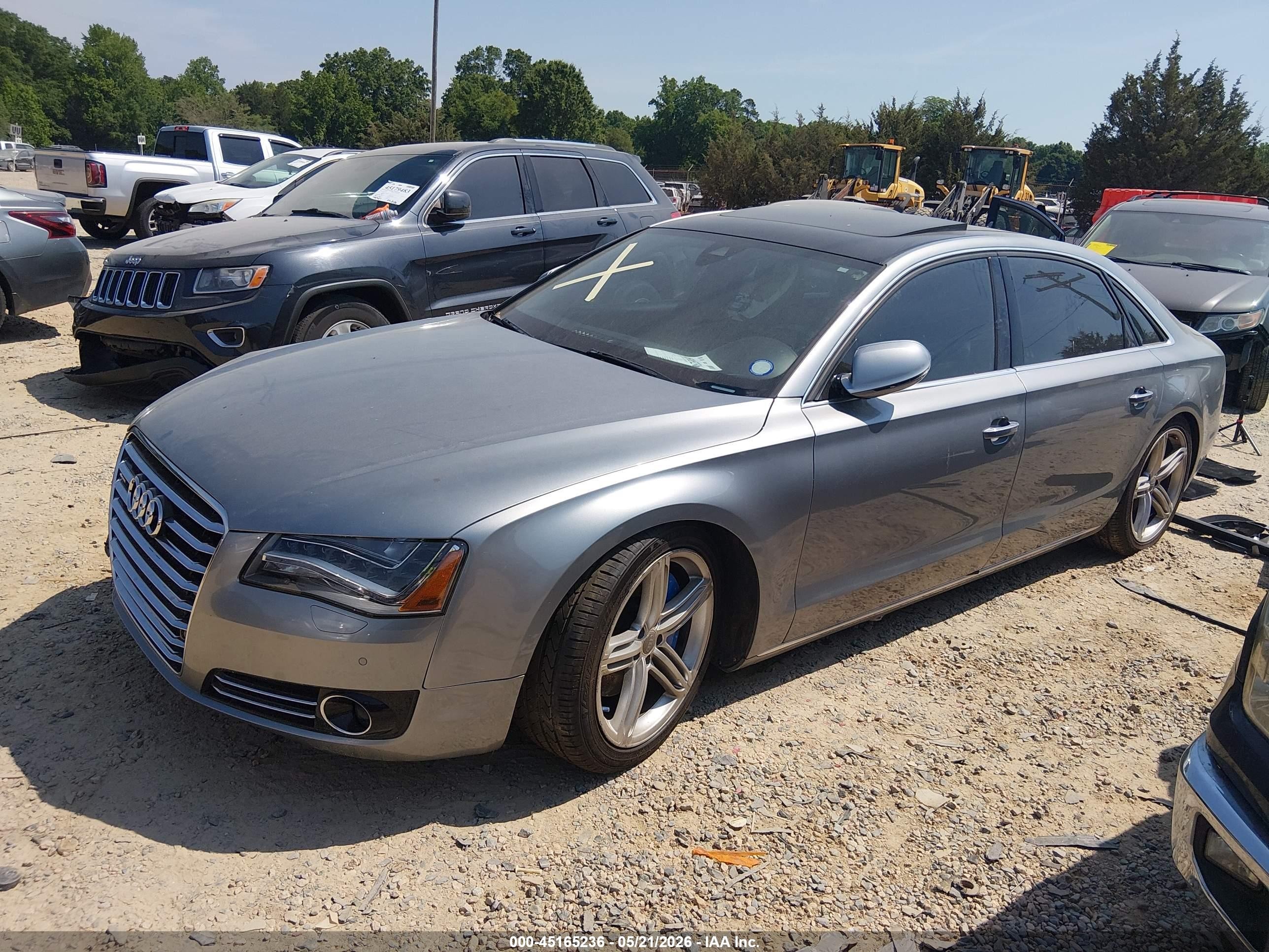 2013 Audi A8 L 3.0t Gray vin: WAURGAFD2DN025510