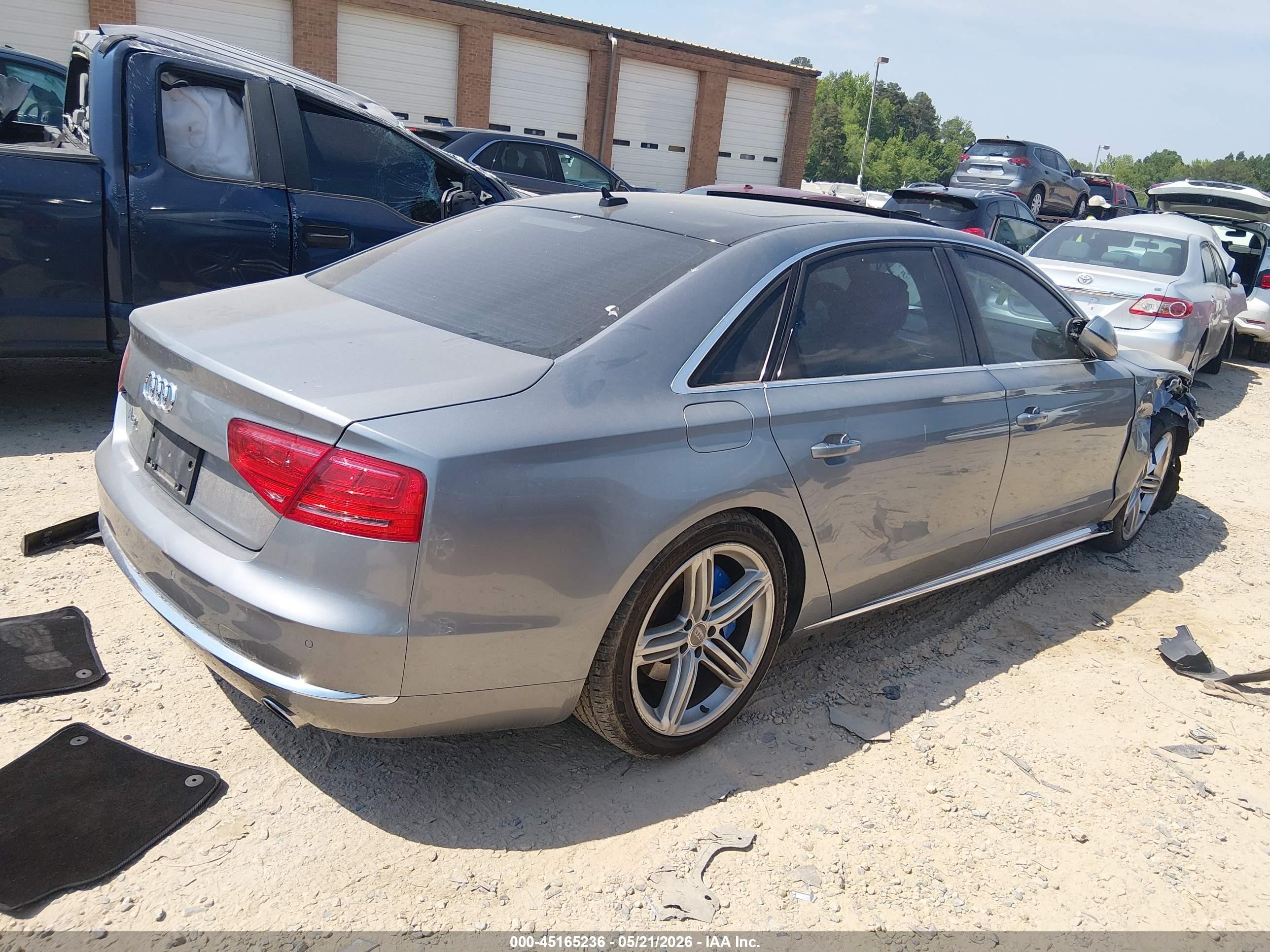 2013 Audi A8 L 3.0t Gray vin: WAURGAFD2DN025510