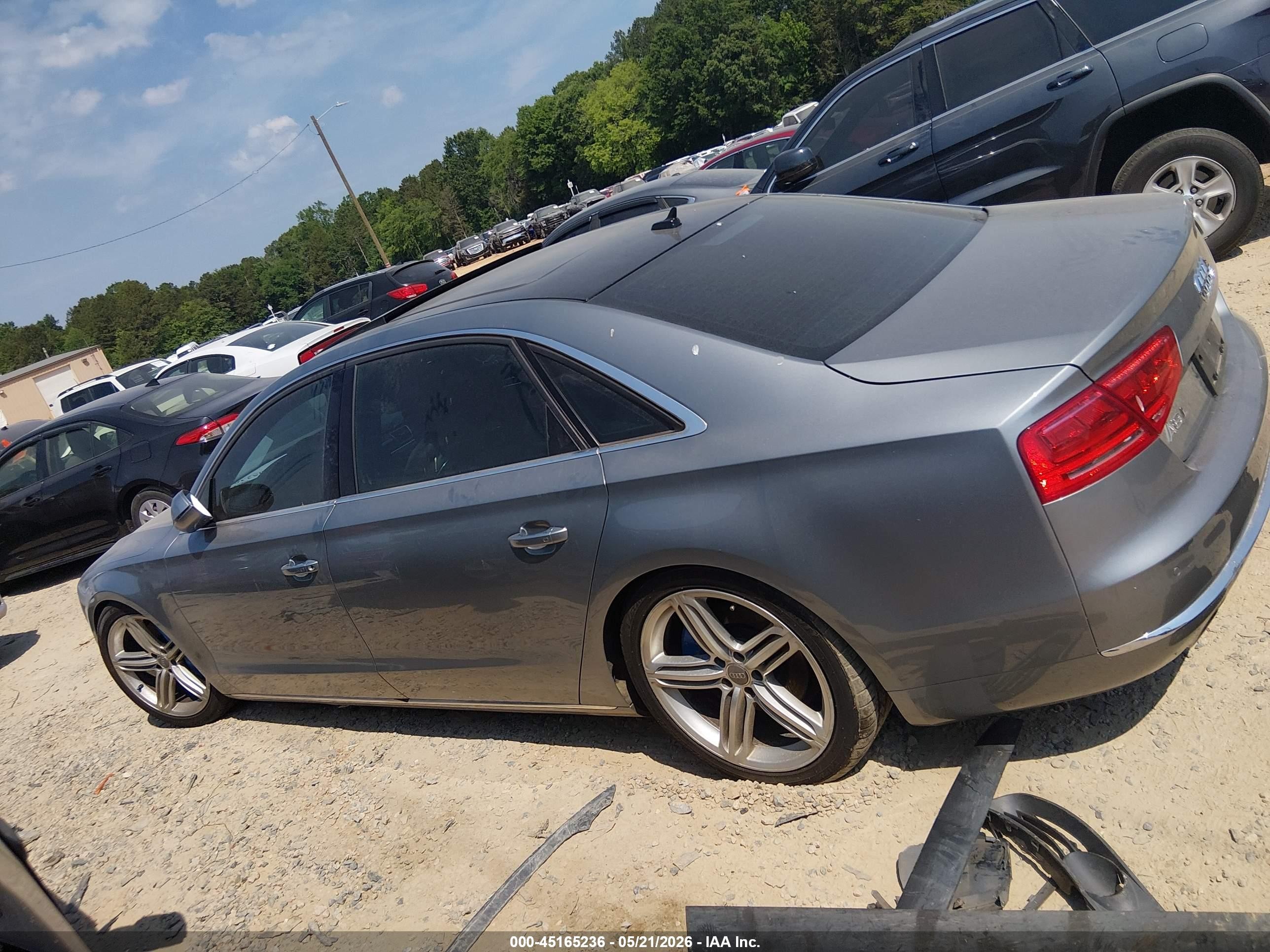 2013 Audi A8 L 3.0t Gray vin: WAURGAFD2DN025510