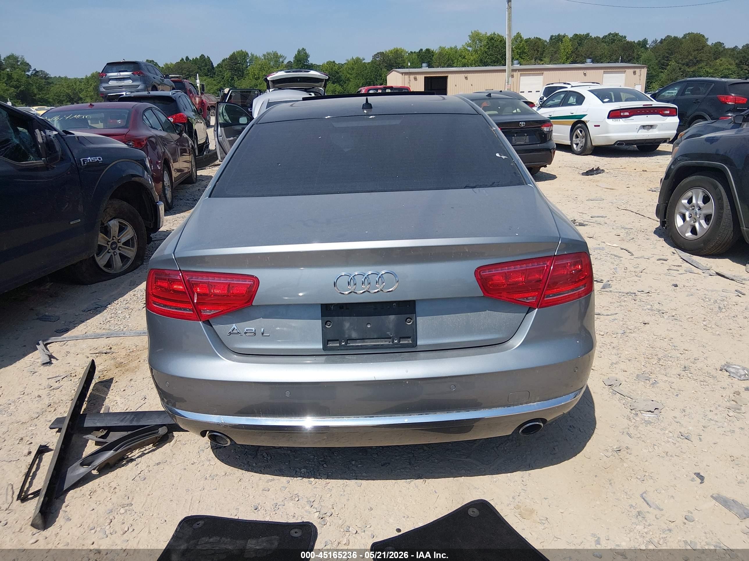 2013 Audi A8 L 3.0t Gray vin: WAURGAFD2DN025510
