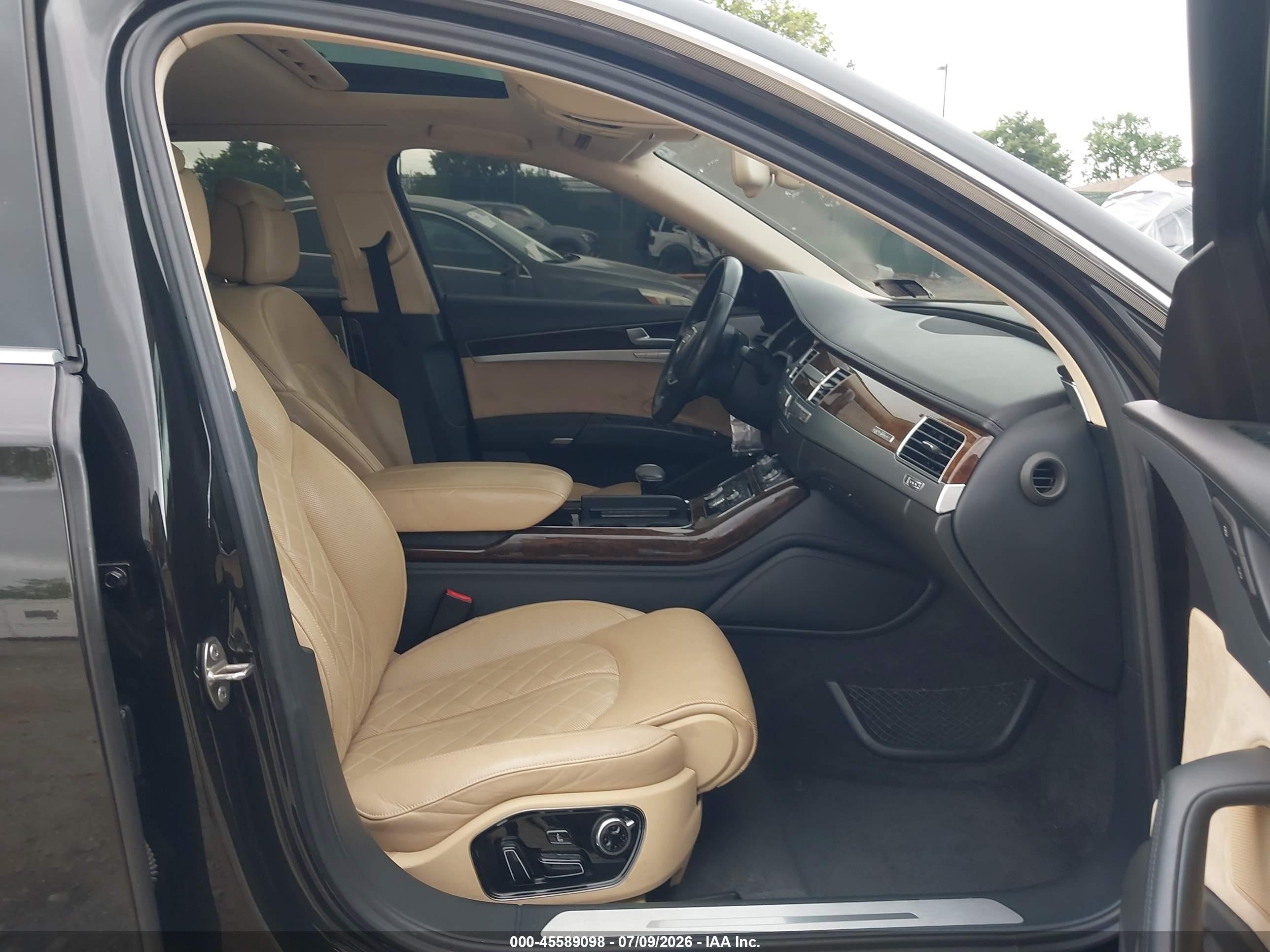 2014 Audi A8 L 3.0t Black vin: WAURGAFD2EN010507
