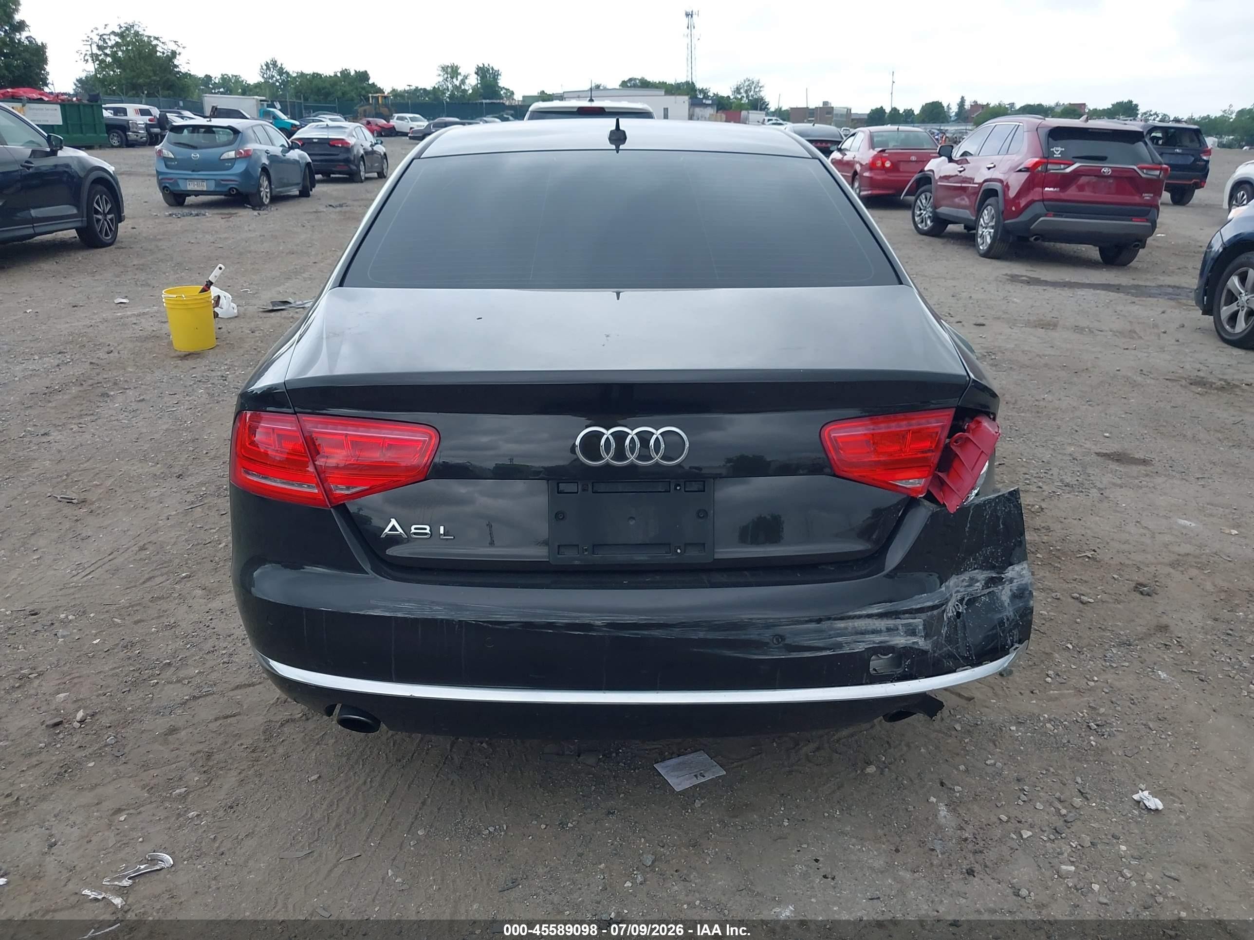 2014 Audi A8 L 3.0t Black vin: WAURGAFD2EN010507